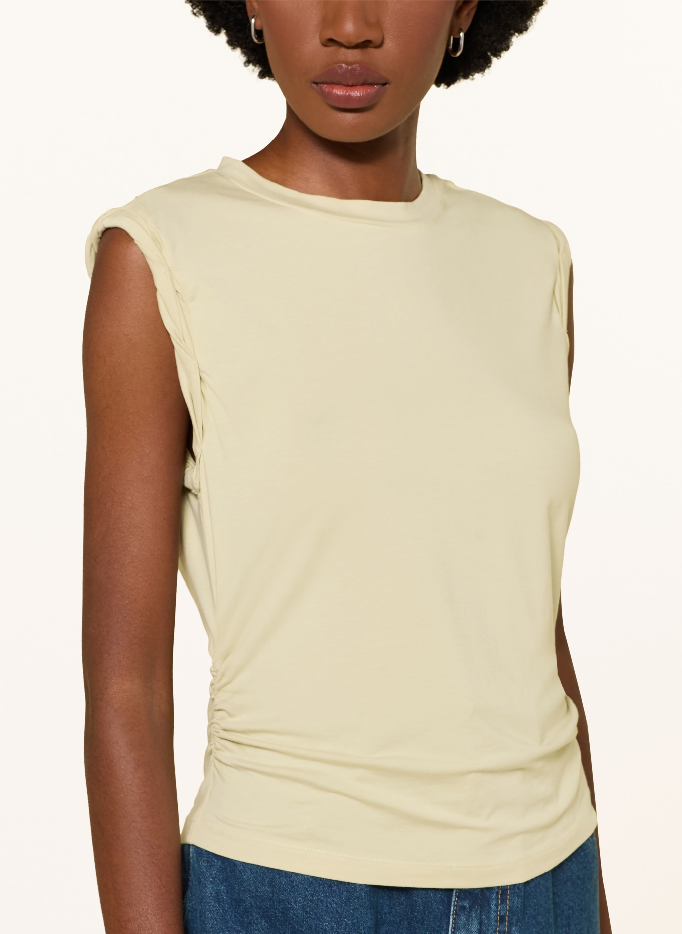 ALLSAINTS Top WEST: SVĚTLE ZELENÁ