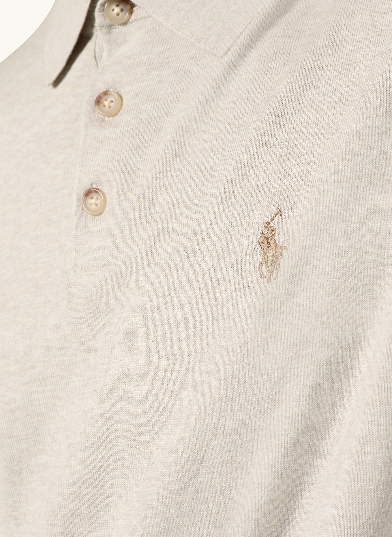 POLO RALPH LAUREN Polo en maille: BEIGE