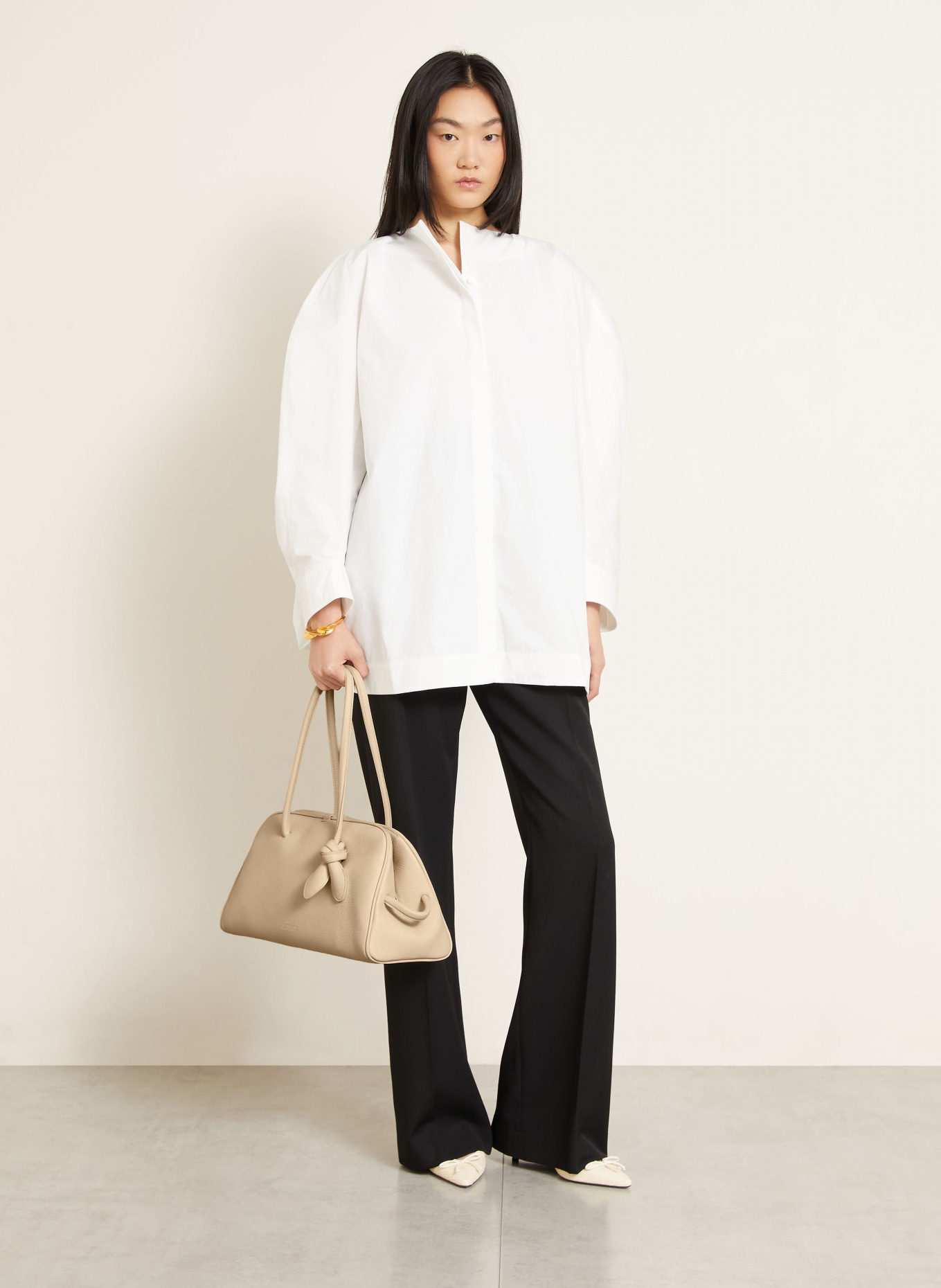 JACQUEMUS Handtas LE TURISMO: CRÈME / ZILVER