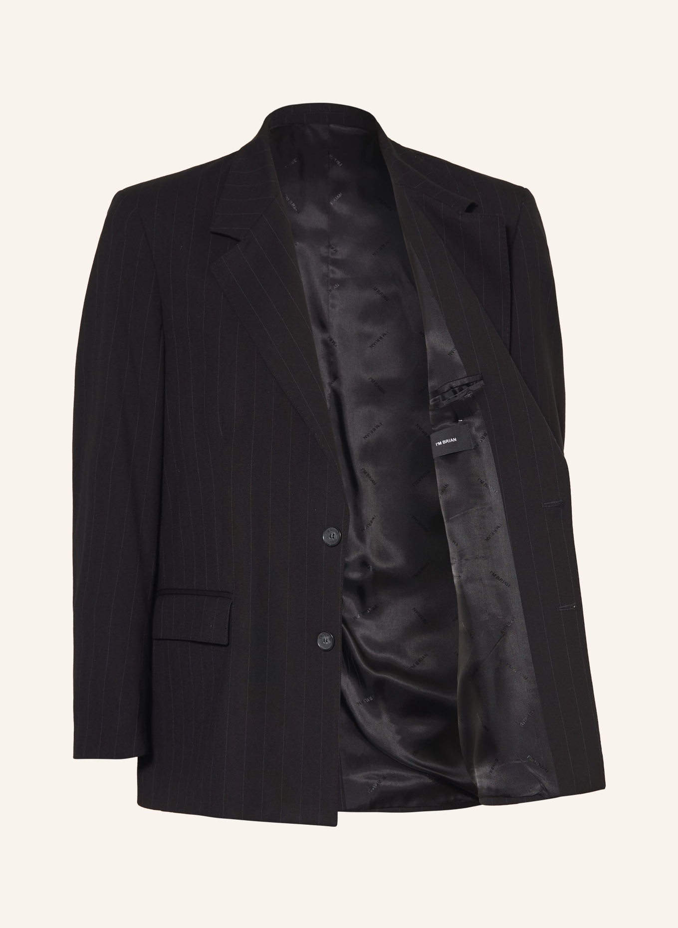 I'M BRIAN Anzugsakko Oversize Fit: 00 9 BLACK