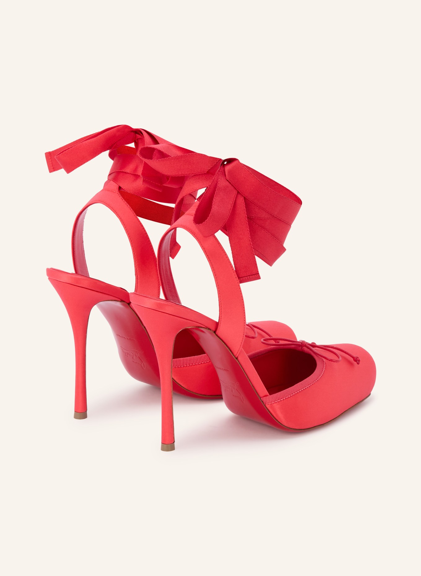 Christian Louboutin Slingback pumps CASSIA LACE UP 100: RED