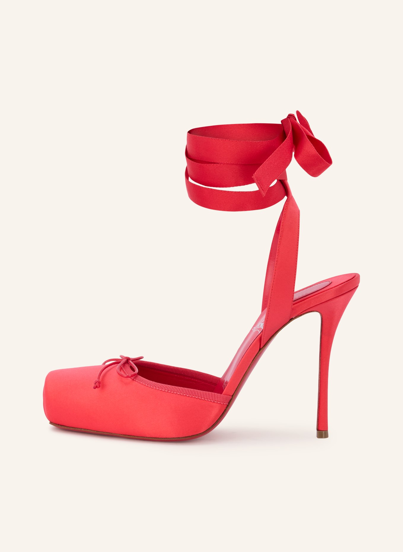 Christian Louboutin Slingback pumps CASSIA LACE UP 100: RED