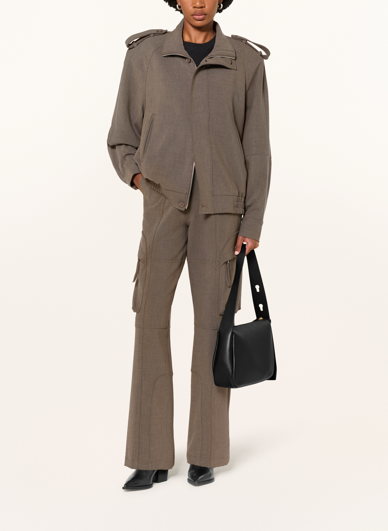 TORY BURCH Geantă de mână ROMY: NEGRU