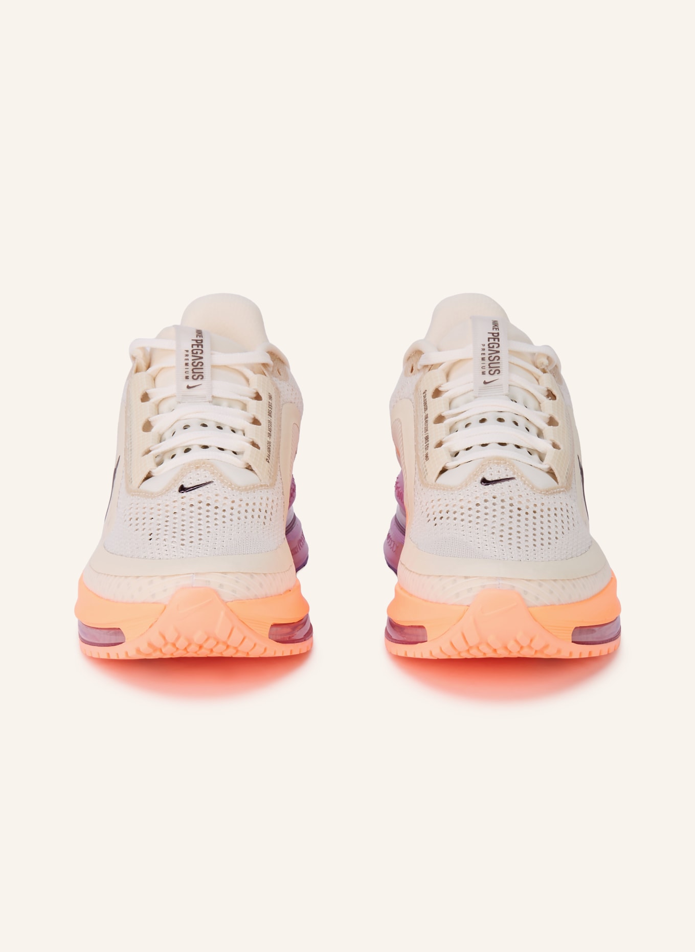 Nike Løbesko PEGASUS PREMIUM: HVID / MØRKEGRÅ / NEONORANGE