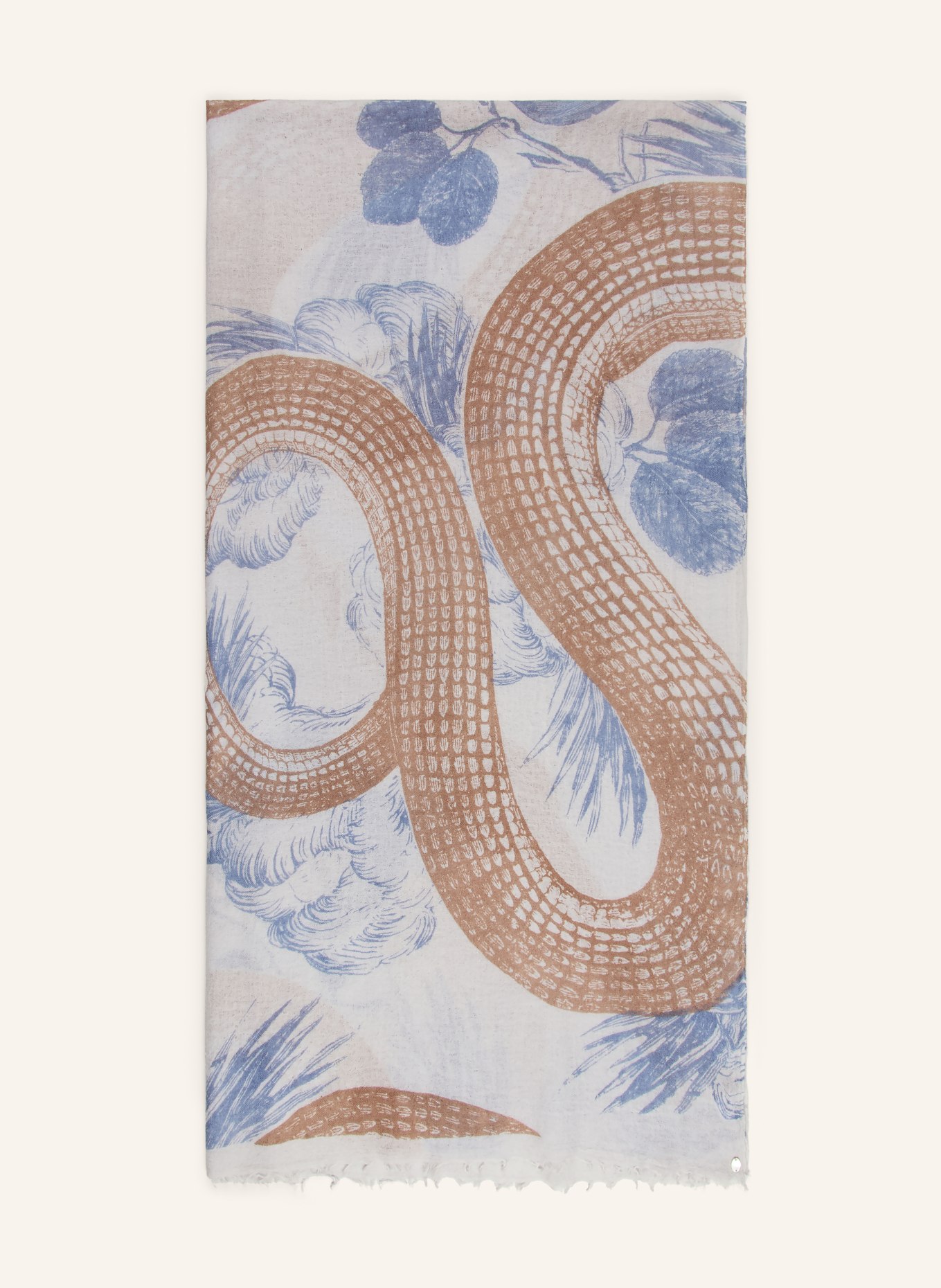 friendly hunting Cashmere-Schal GARDEN EDEN: HELLGRAU / BLAUGRAU / TAUPE