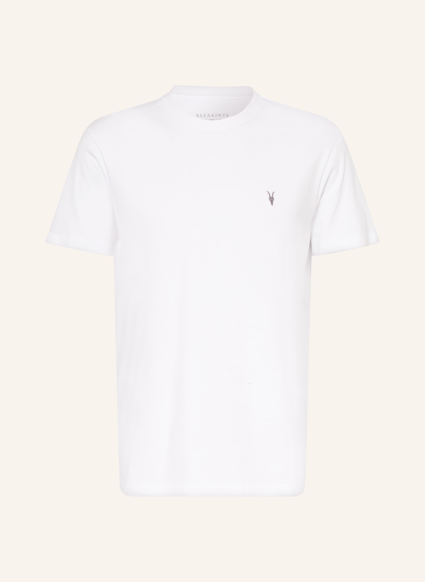ALLSAINTS Tričko DEXTER: BÍLÁ
