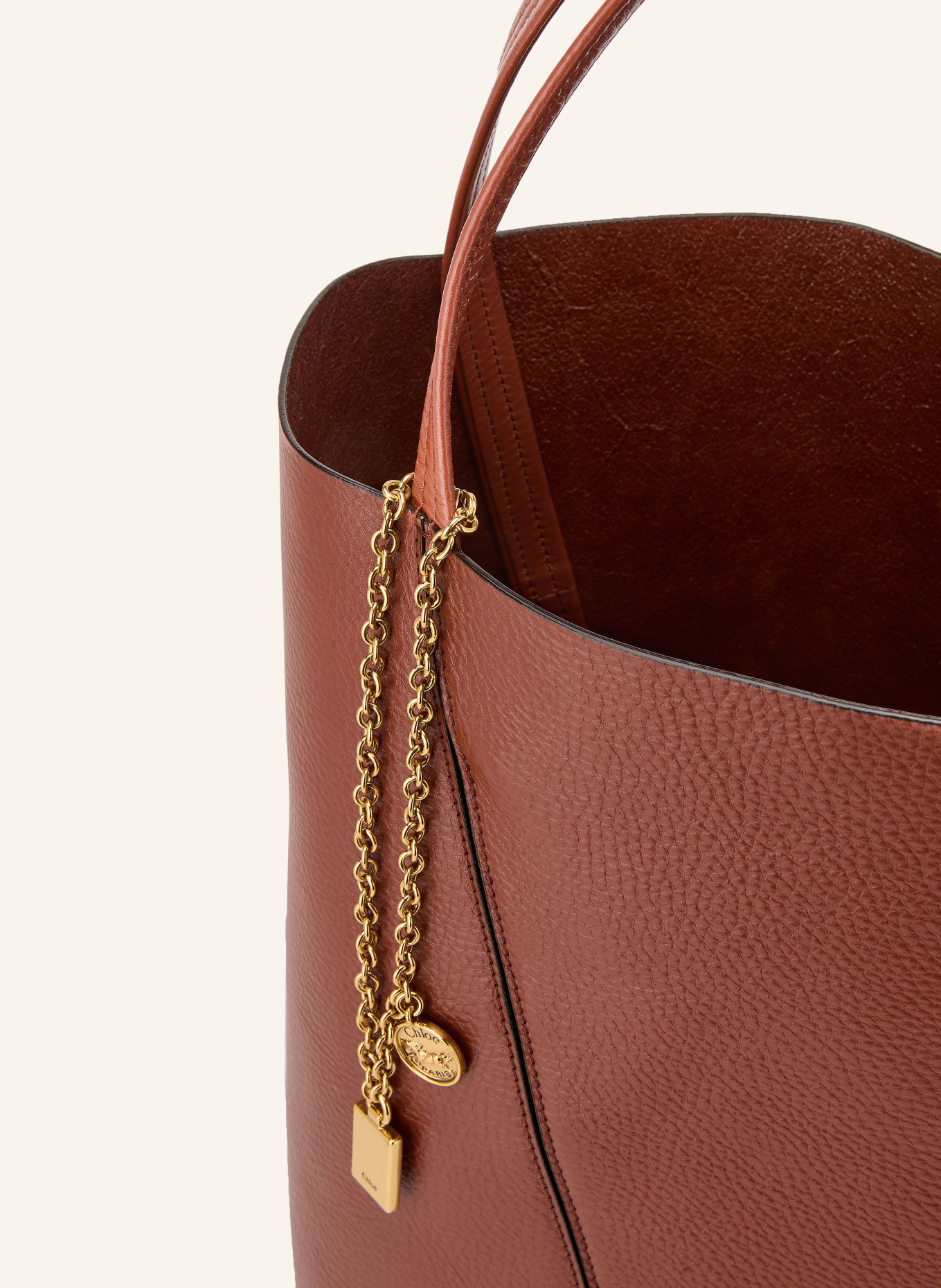 Chloé Shopper SPIN LARGE: 26P Blushy Brown