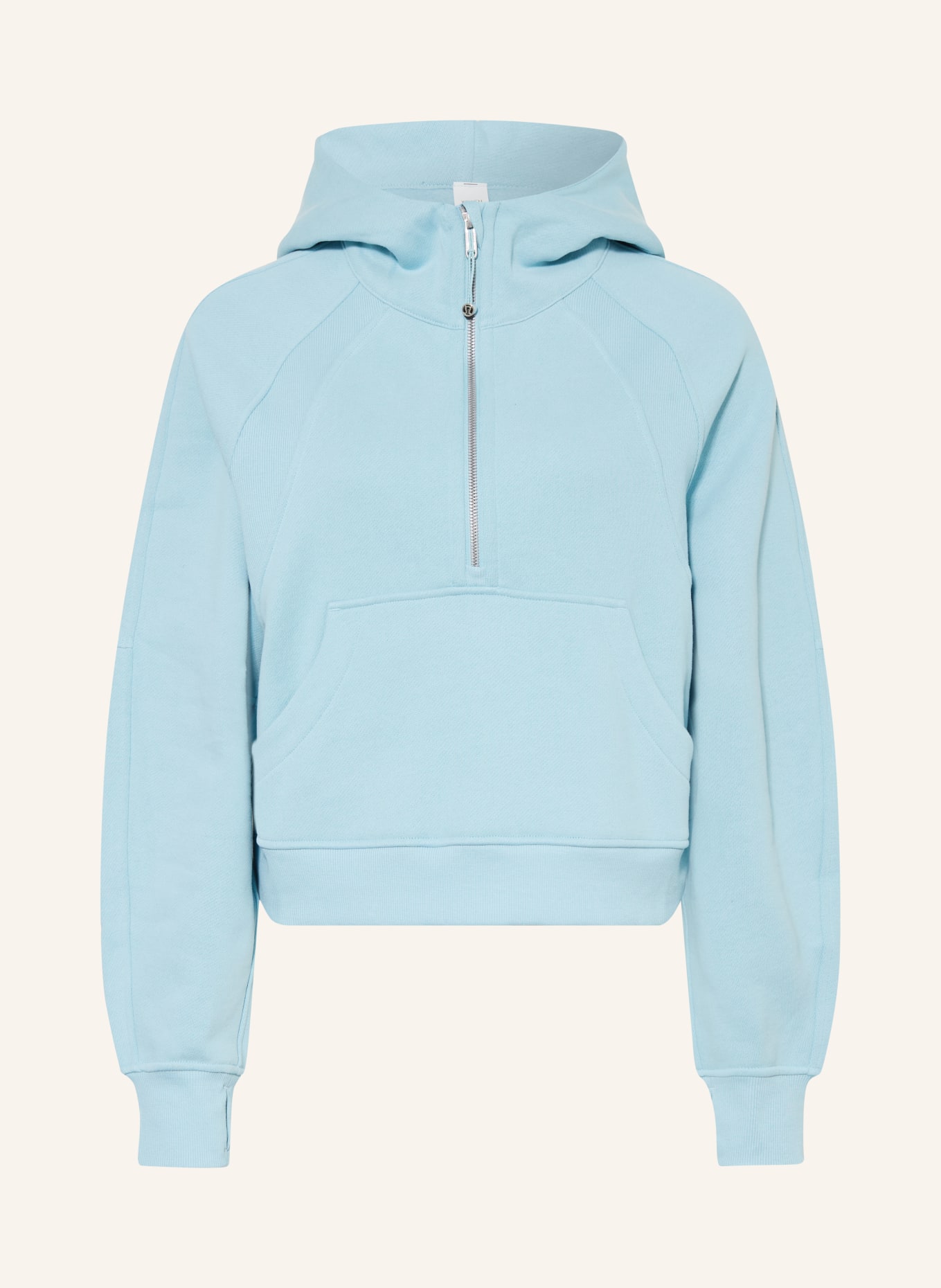 lululemon Bluza z kapturem SCUBA OVERSIZED HALF ZIP: TURKUSOWY