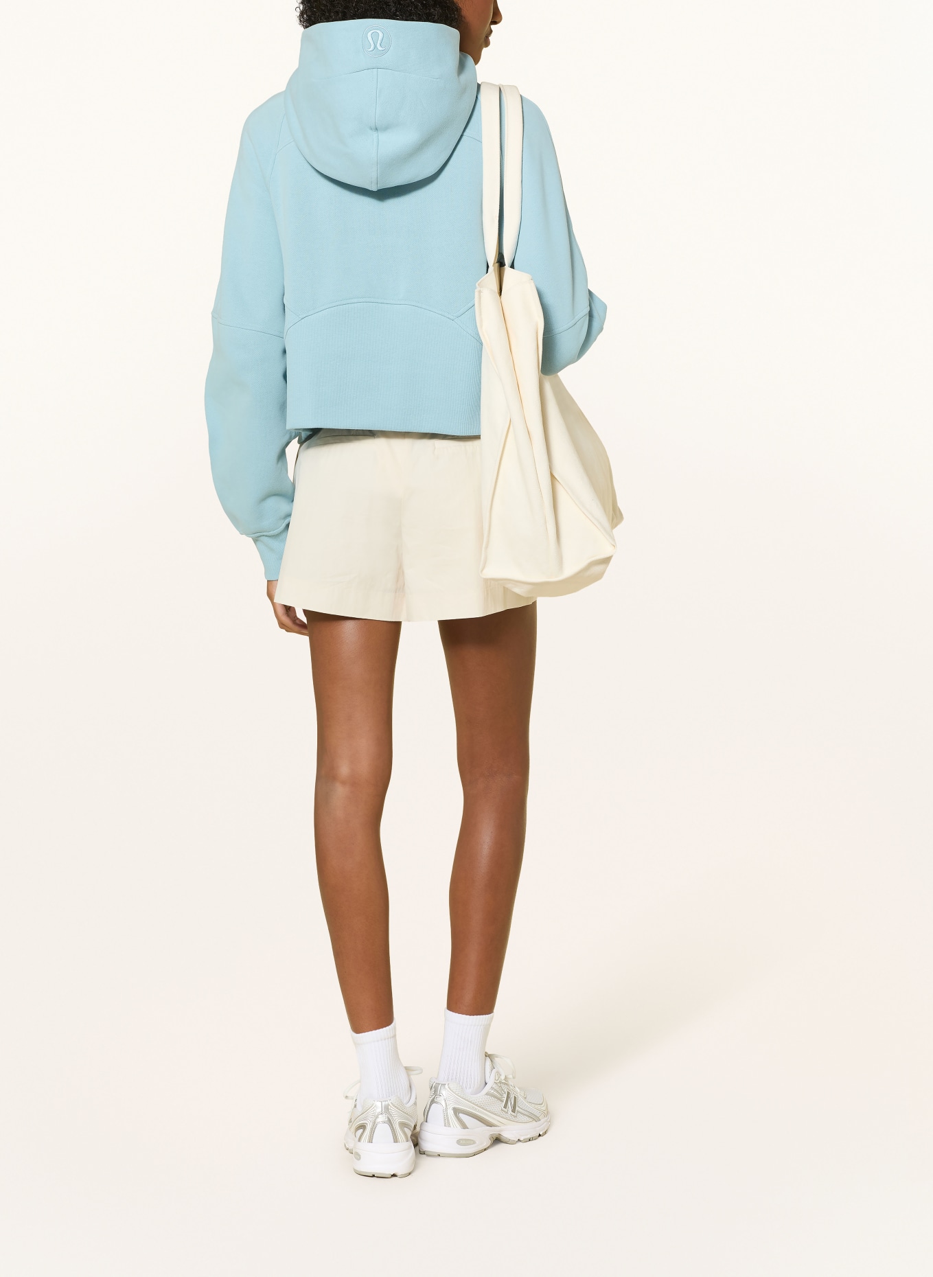lululemon Bluza z kapturem SCUBA OVERSIZED HALF ZIP: TURKUSOWY