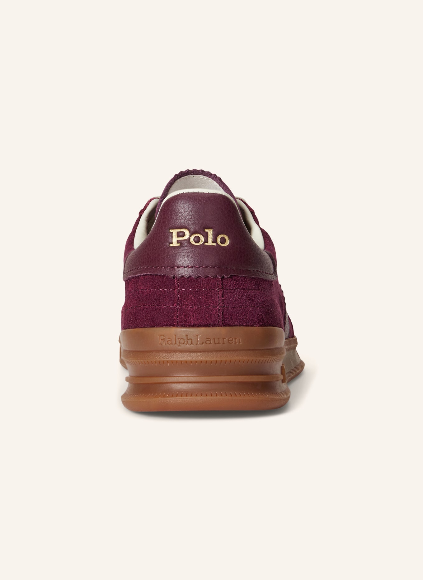 POLO RALPH LAUREN Adidași HERITAGE AERA: ROȘU ÎNCHIS / MARO ÎNCHIS