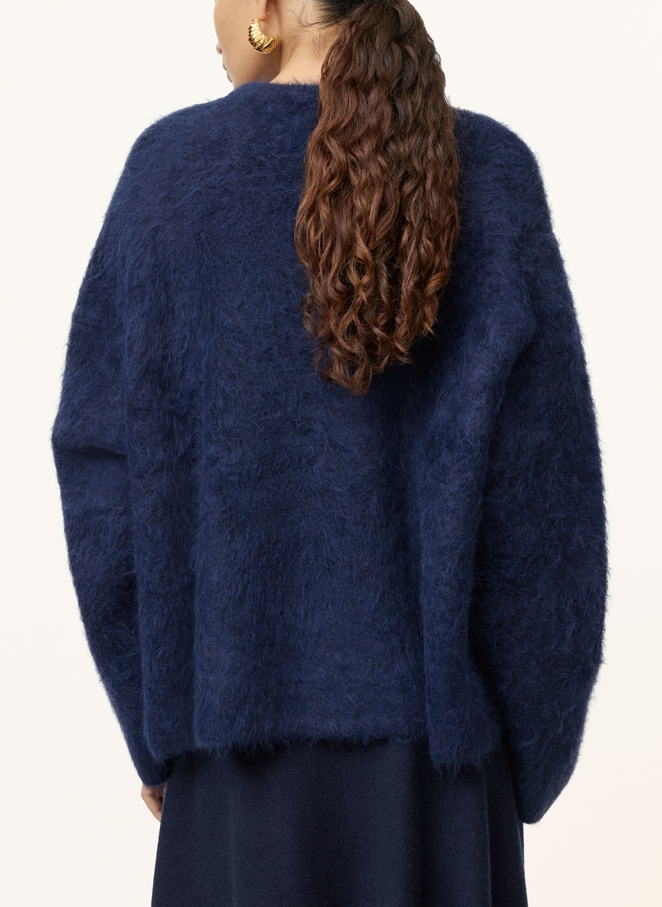 SOFT GOAT Alpaka-Pullover: DUNKELBLAU