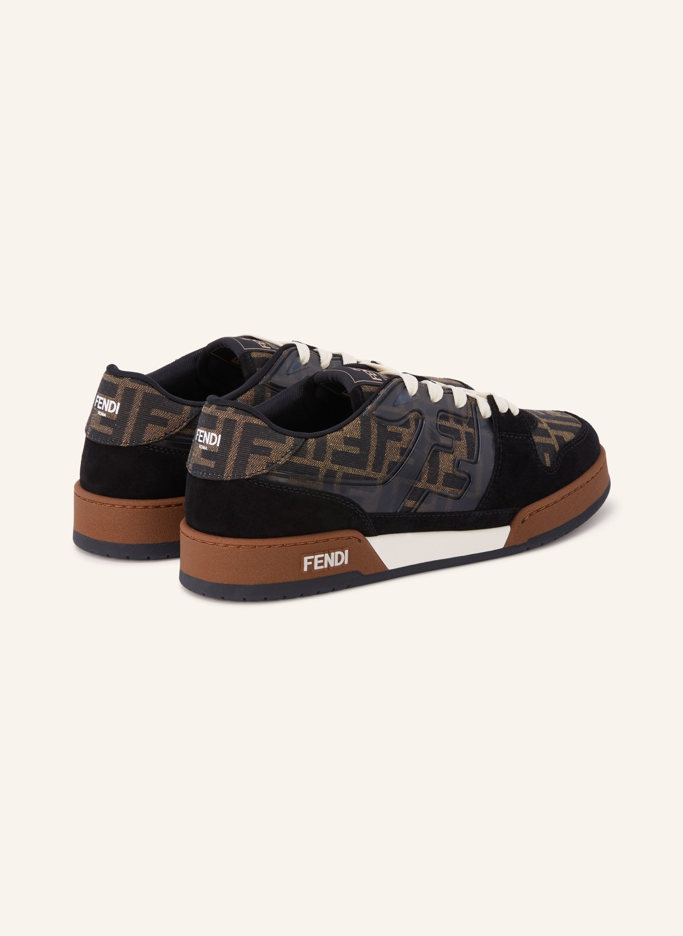 FENDI Sneaker MATCH: MARRON FONCÉ / BEIGE