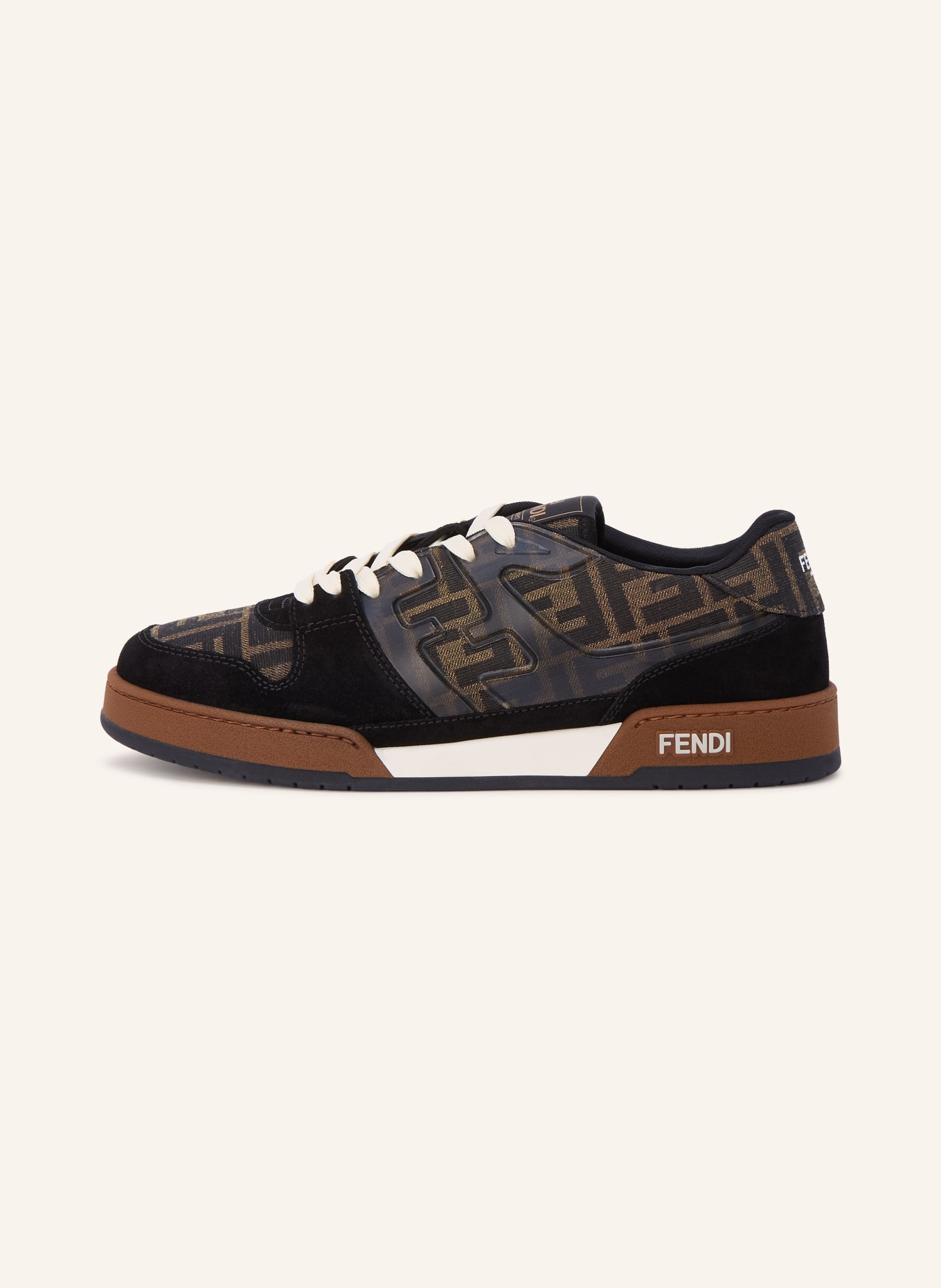FENDI Sneaker MATCH: MARRON FONCÉ / BEIGE