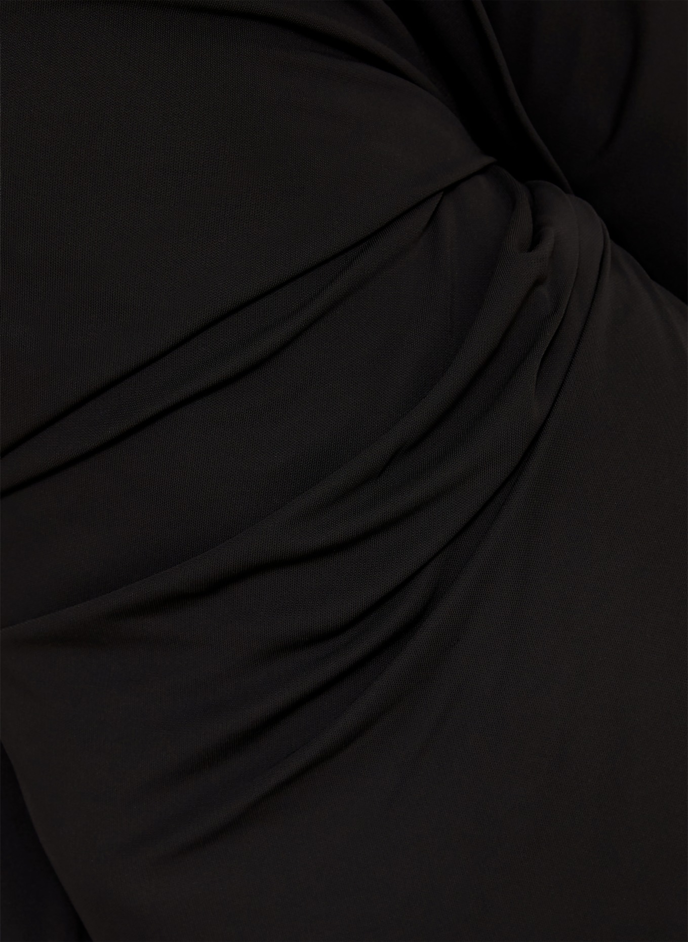 VICTORIA BECKHAM Evening dress with flounces: BLACK