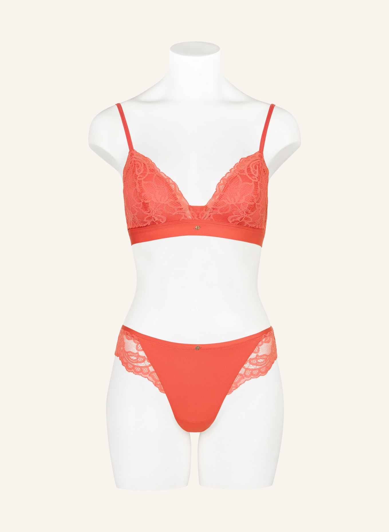 BOSS Triangle bra BLOSSOM: ORANGE