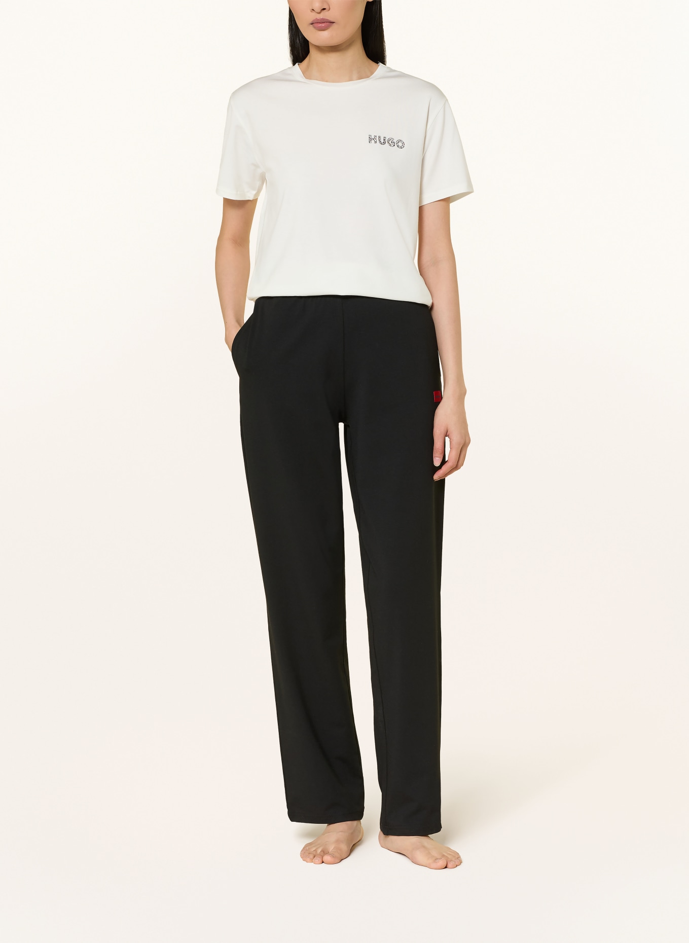 HUGO Pantalon lounge SIGNATURE: NOIR