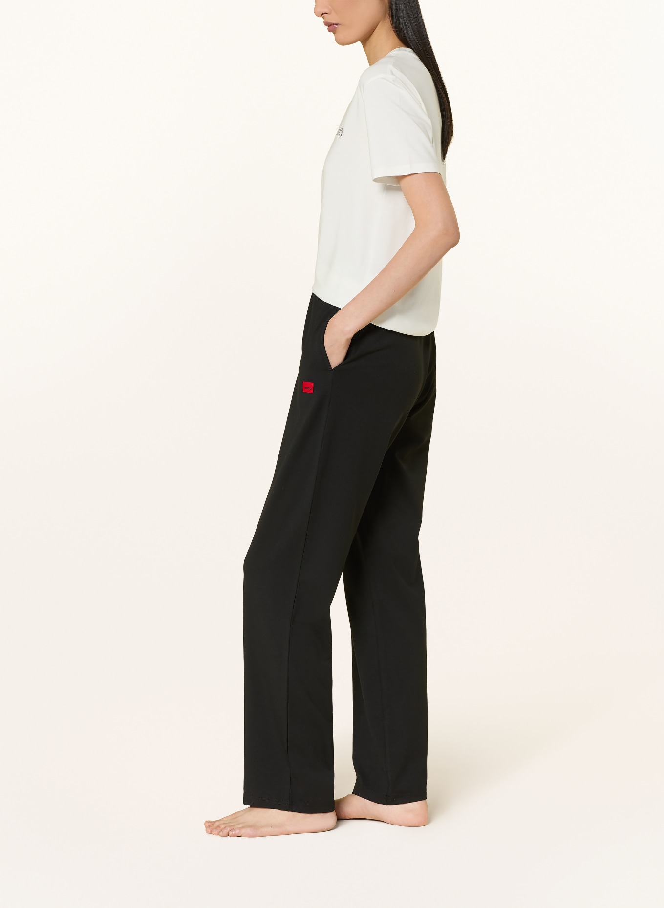 HUGO Pantalon lounge SIGNATURE: NOIR