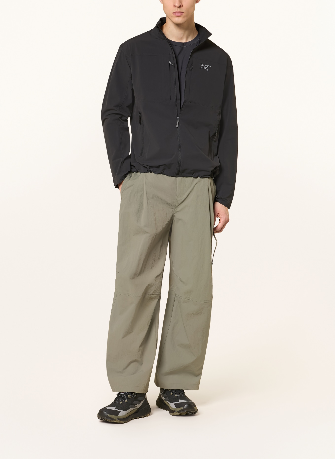 ARC'TERYX Softshell-Jacke GAMMA LIGHTWEIGHT: SCHWARZ