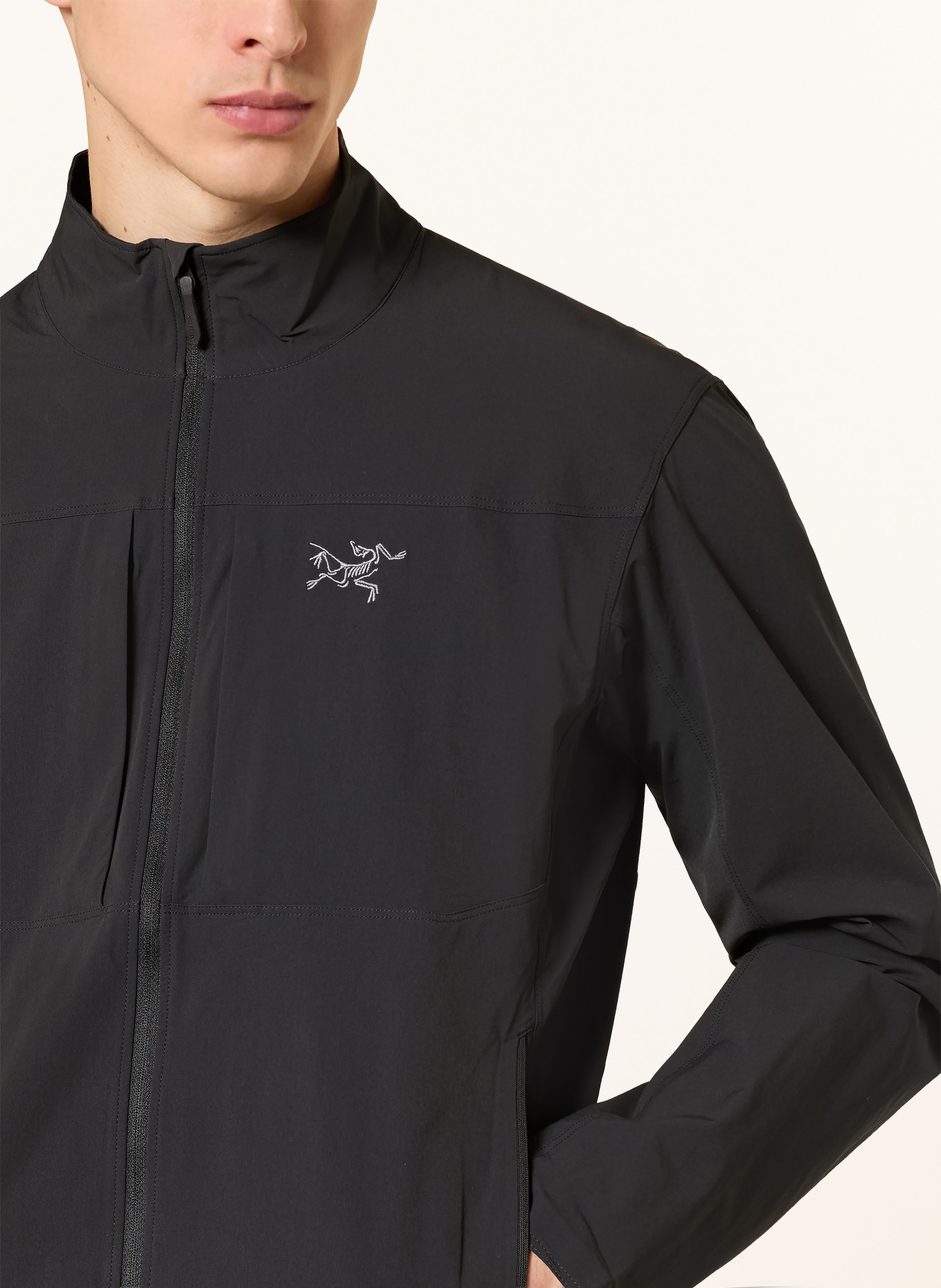 ARC'TERYX Softshell-Jacke GAMMA LIGHTWEIGHT: SCHWARZ