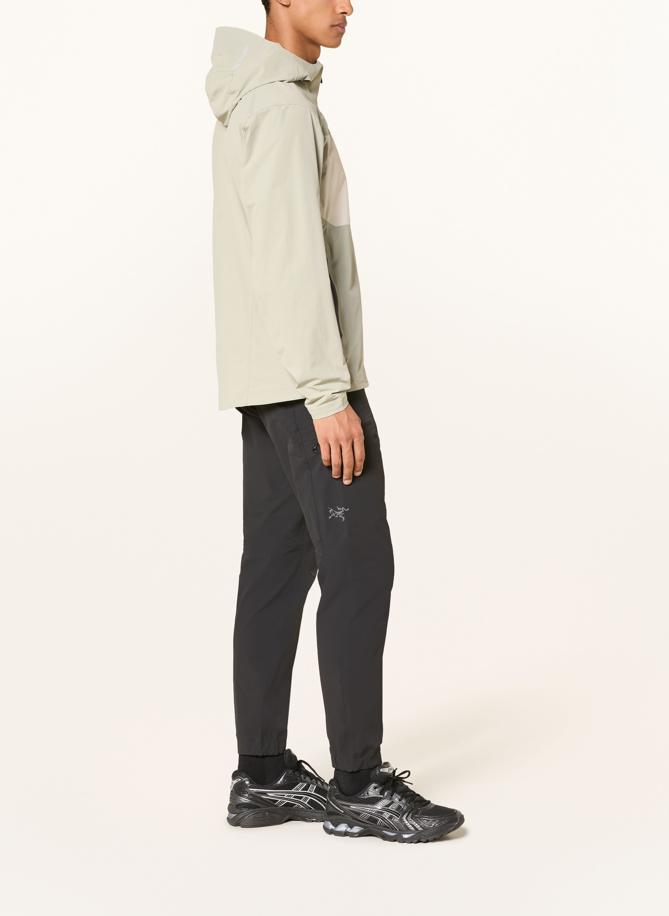ARC'TERYX Funktionsjacke GAMMA LIGHTWEIGHT HOODY: HELLGRÜN / BEIGE