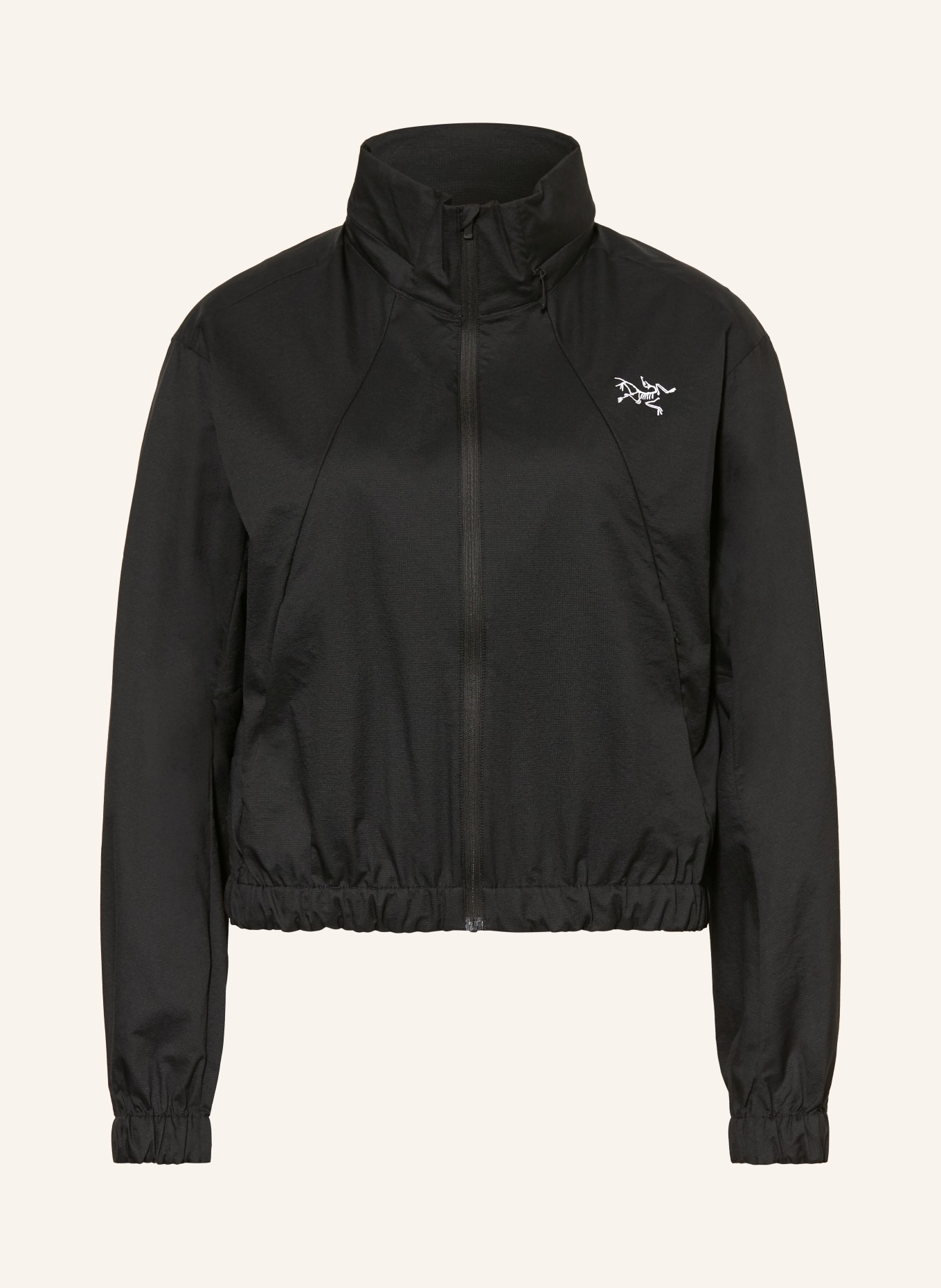 ARC'TERYX Funktionsjacke NAYA CROPPED STOWHOOD: SCHWARZ