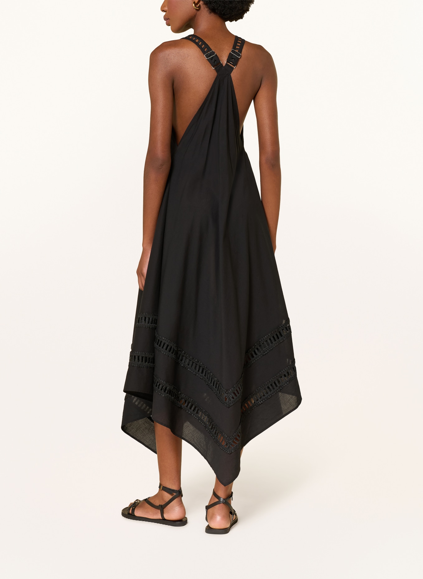 ALLSAINTS LIL DRESS with lace: BLACK