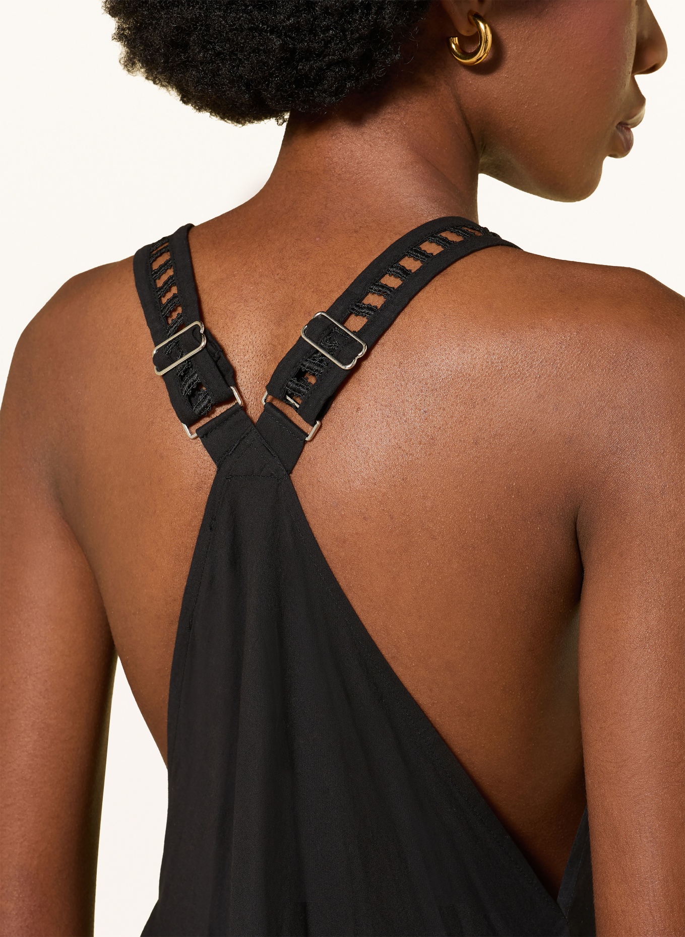 ALLSAINTS LIL DRESS with lace: BLACK