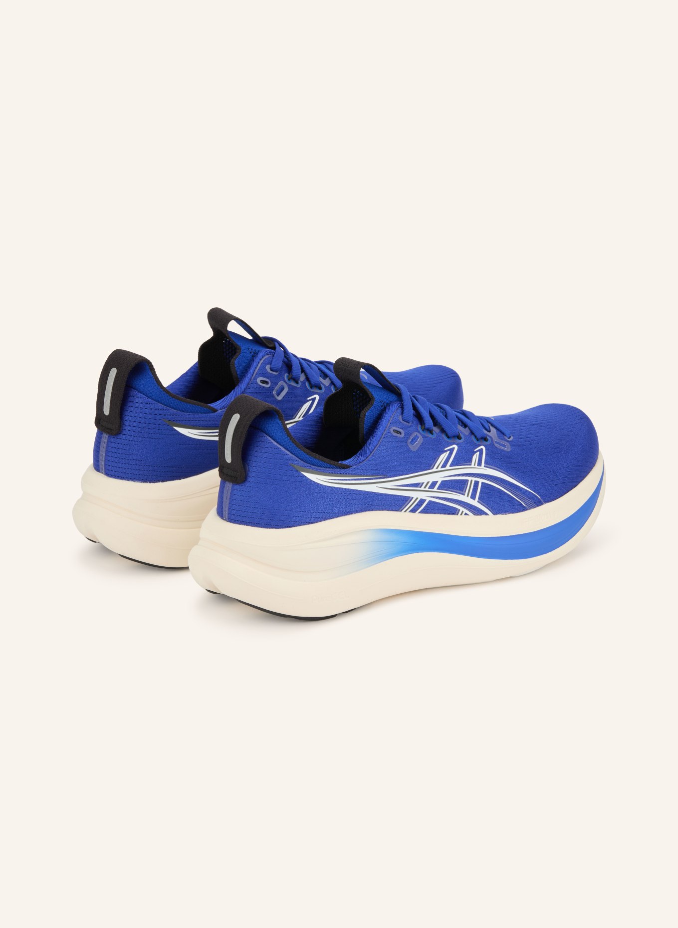ASICS Laufschuhe GEL-NIMBUS 28: BLAU / WEISS / SCHWARZ
