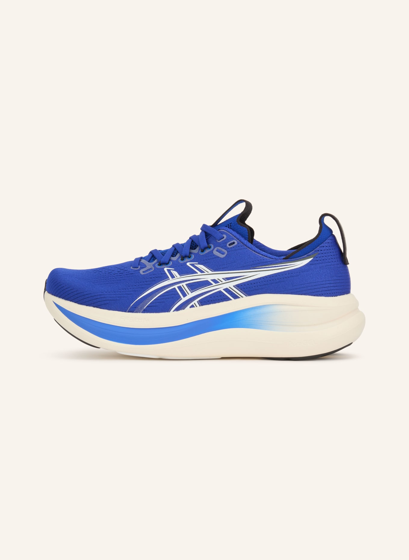 ASICS Laufschuhe GEL-NIMBUS 28: BLAU / WEISS / SCHWARZ
