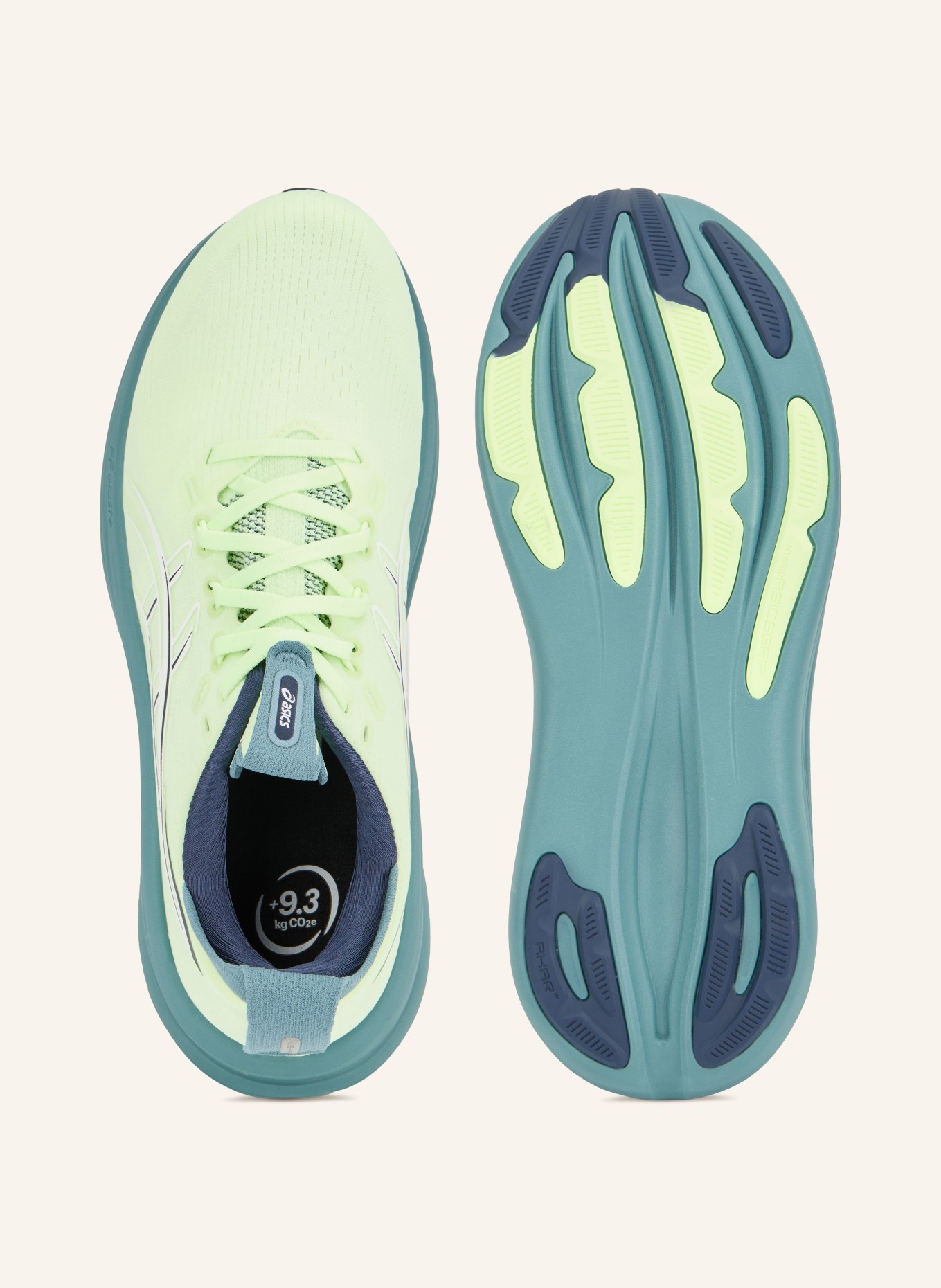 ASICS Laufschuhe GEL-NIMBUS 28: GELB / PETROL / WEISS