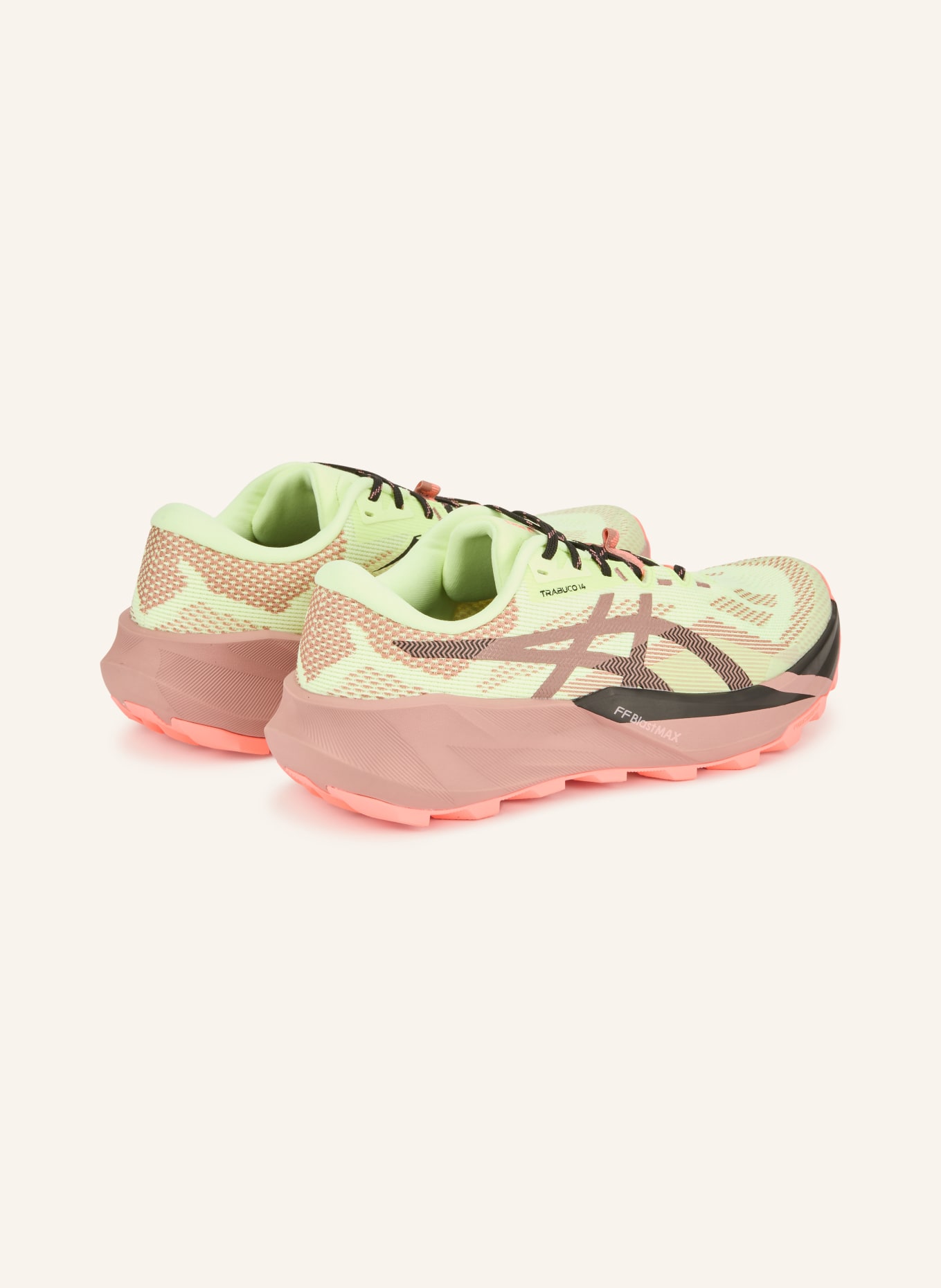 ASICS Trailrunning-Schuhe TRABUCO 14: GELB / ALTROSA / SCHWARZ