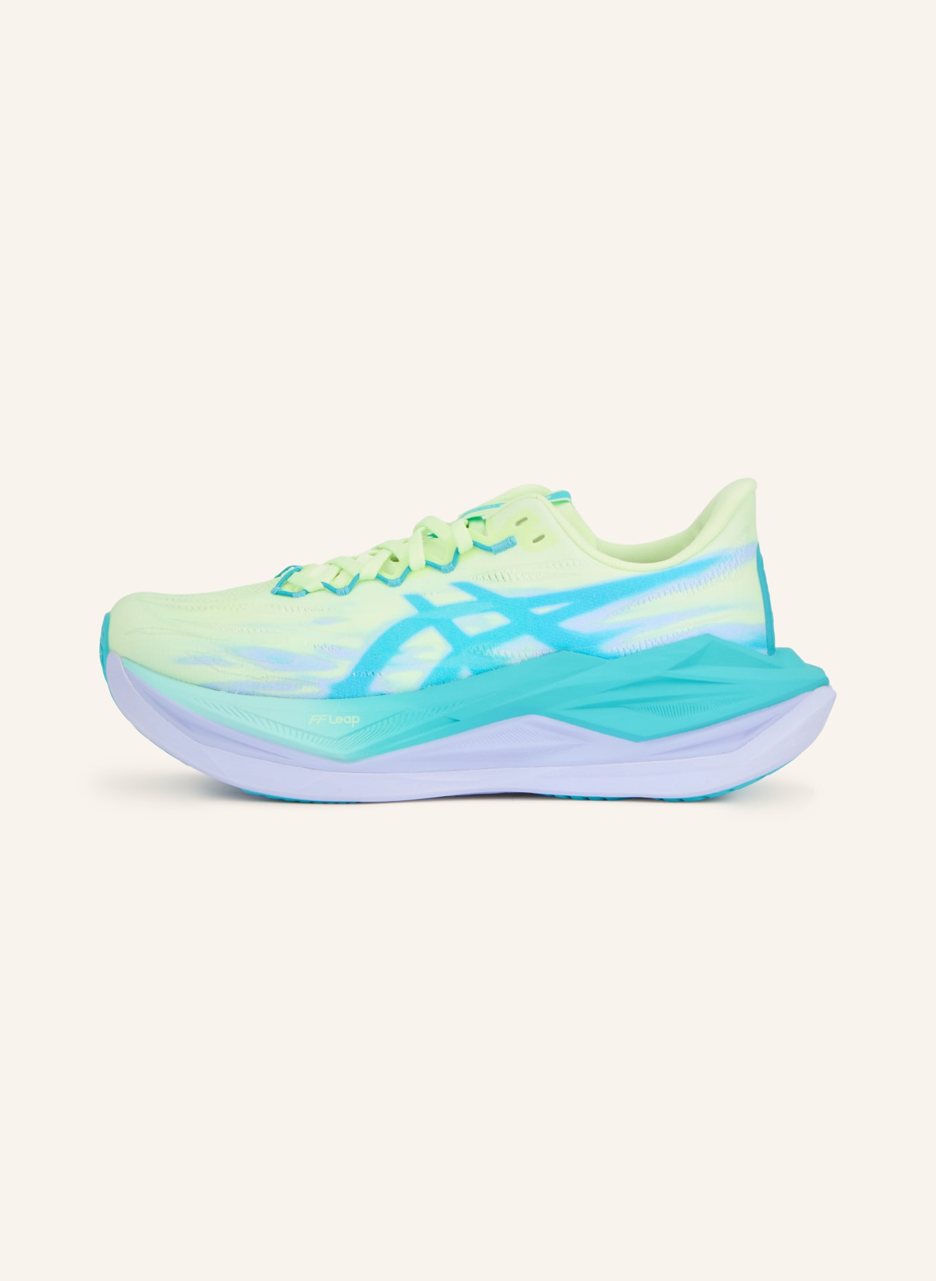 ASICS SUPERBLAST 3 running shoes: TURQUOISE / YELLOW