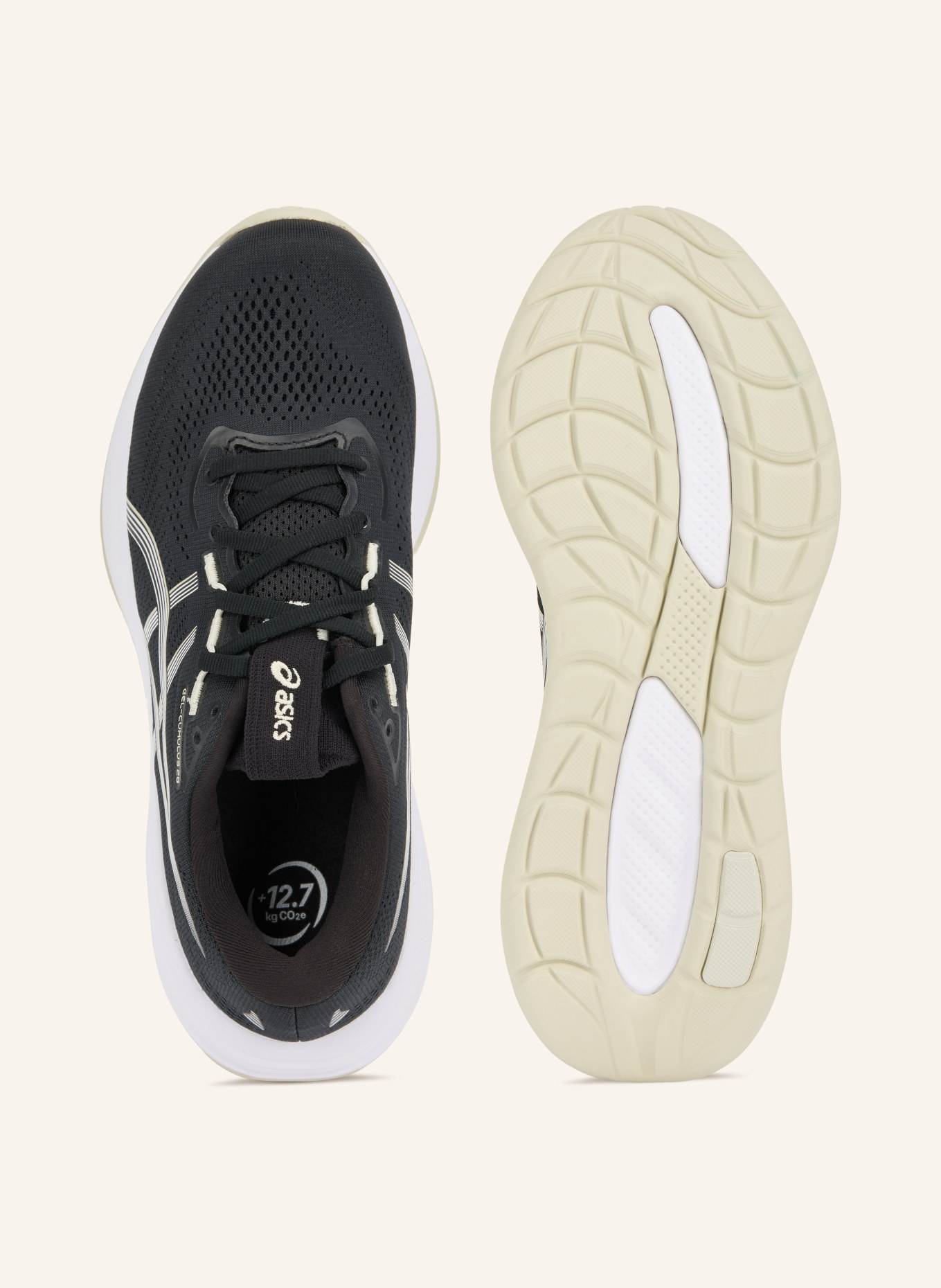 ASICS Buty do biegania GEL-CUMULUS 28: CZARNY / BIAŁY
