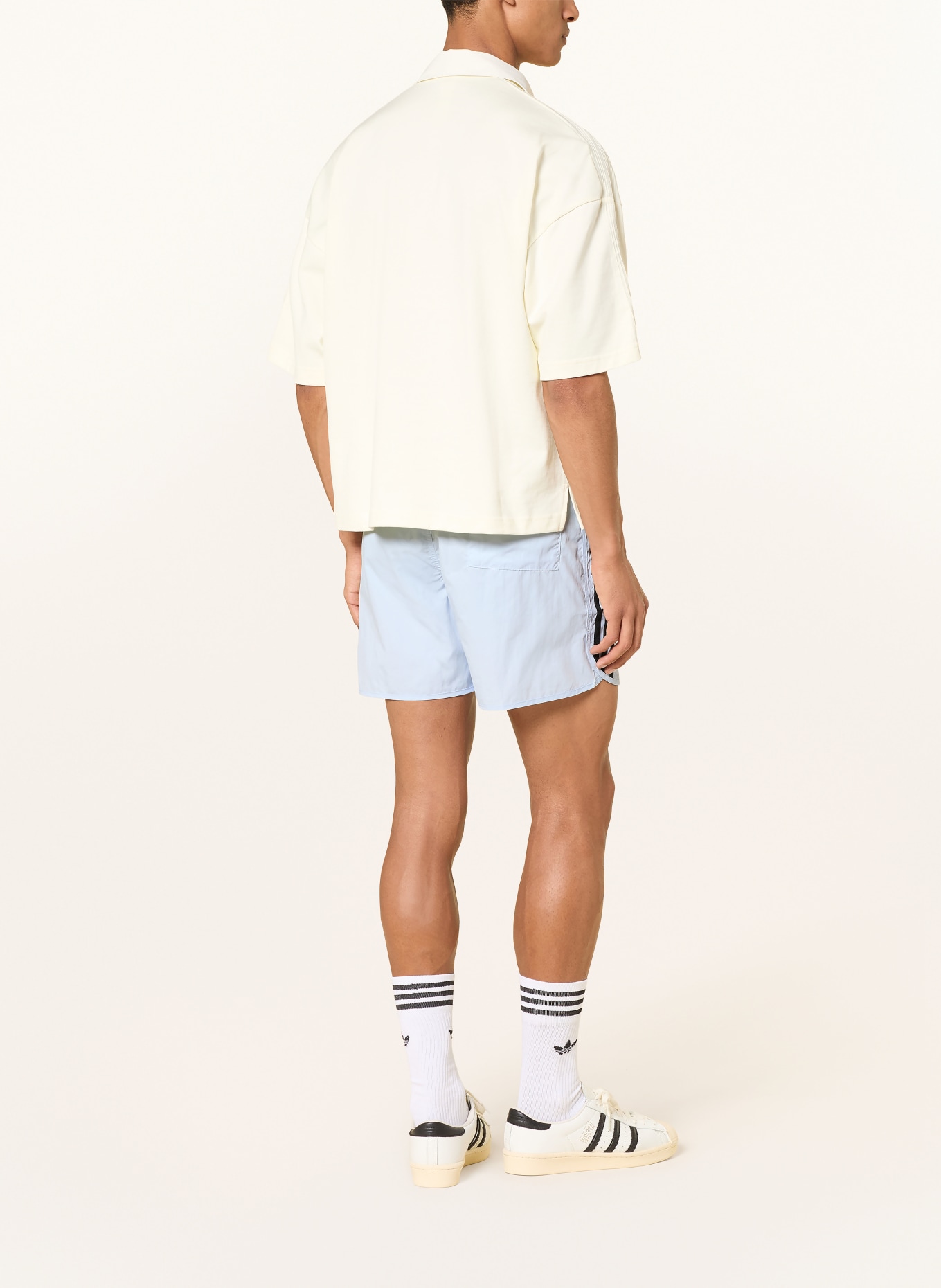 adidas Originals Short SPRINTER: BLEU CLAIR / NOIR