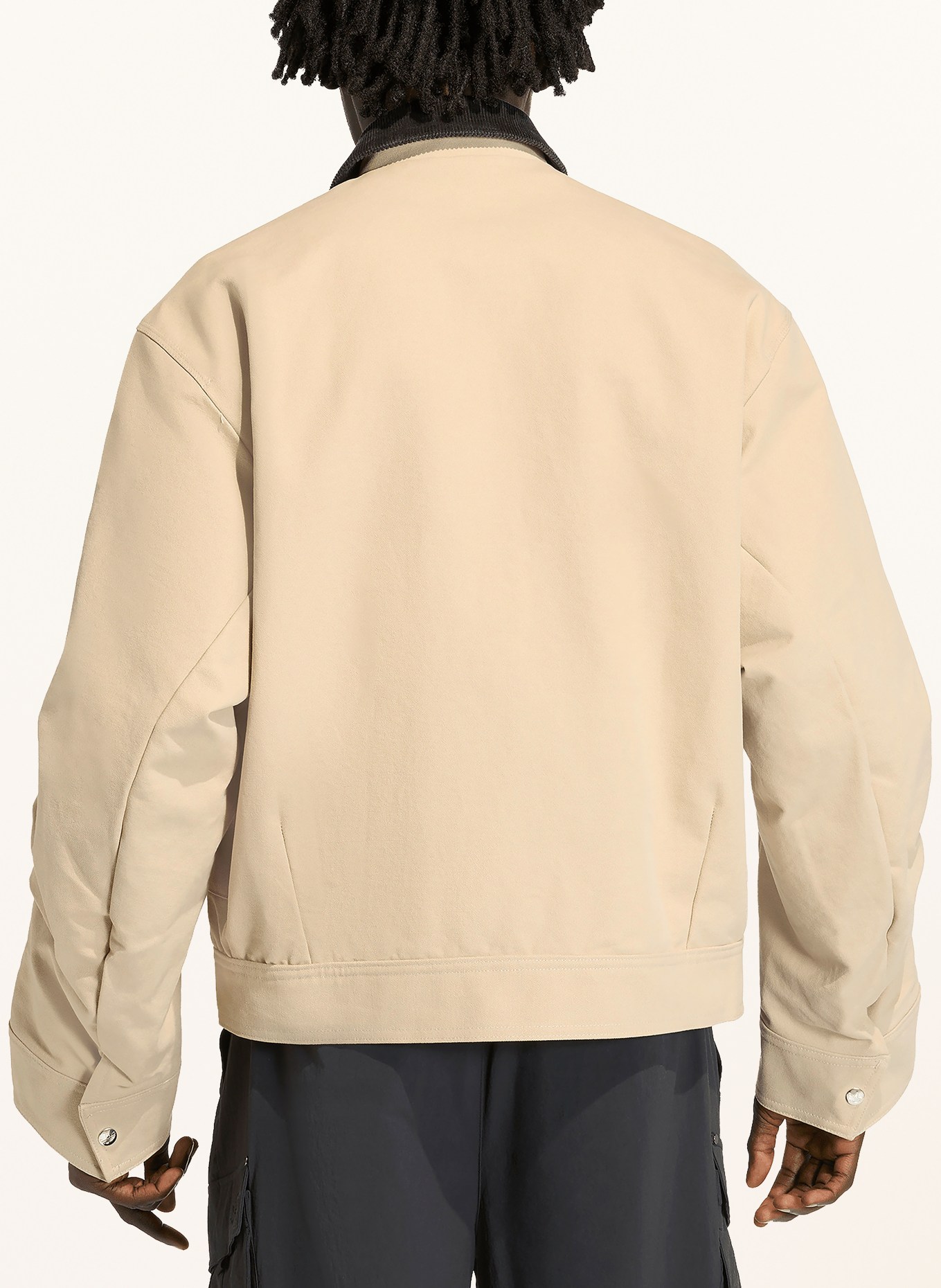 adidas Originals Overjacket ESSENTIALS: BEIGE / DUNKELGRAU
