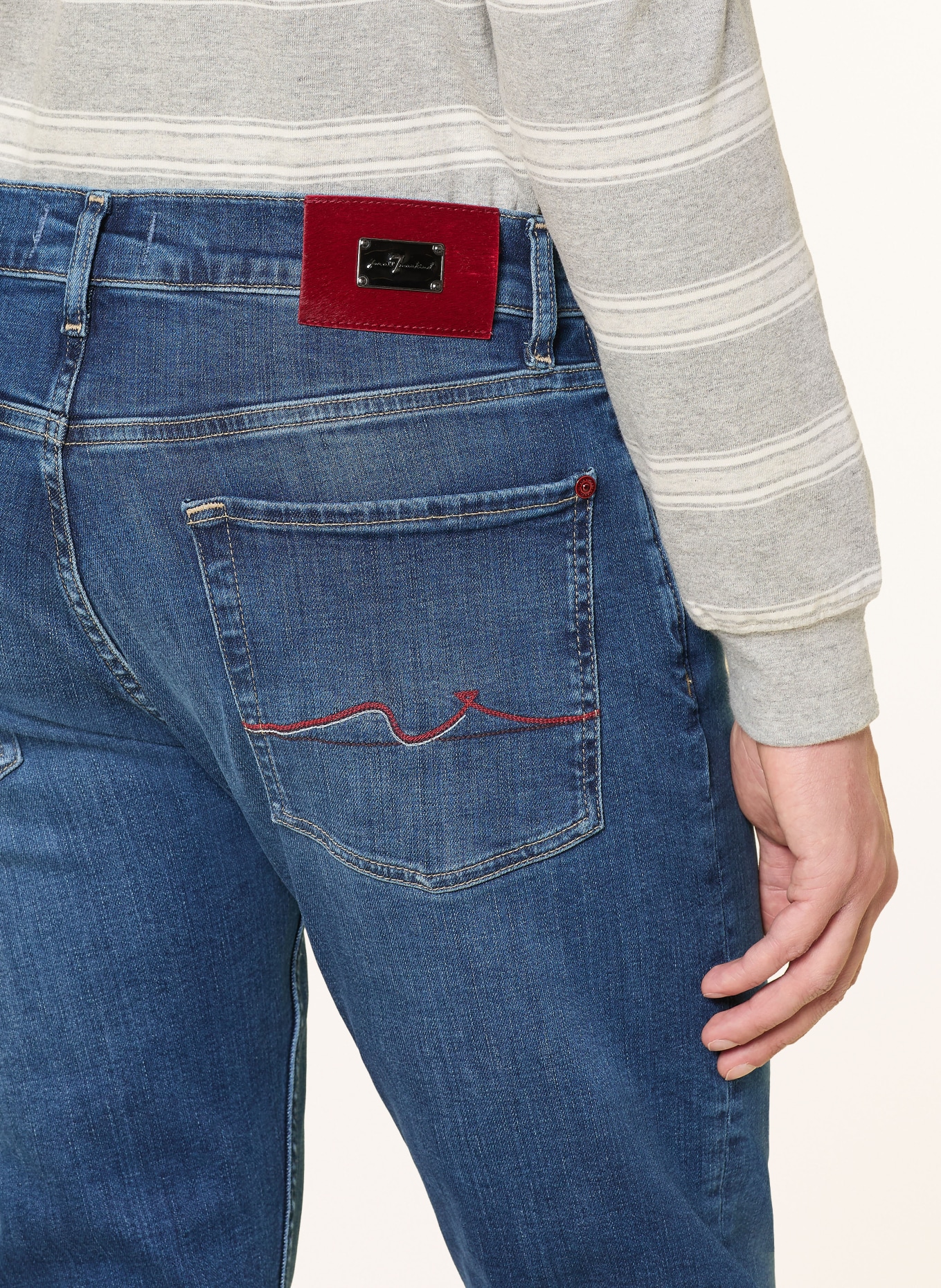 7 for all mankind SLIMMY MIRROR jeans, slim fit: 3LK Mid Blue