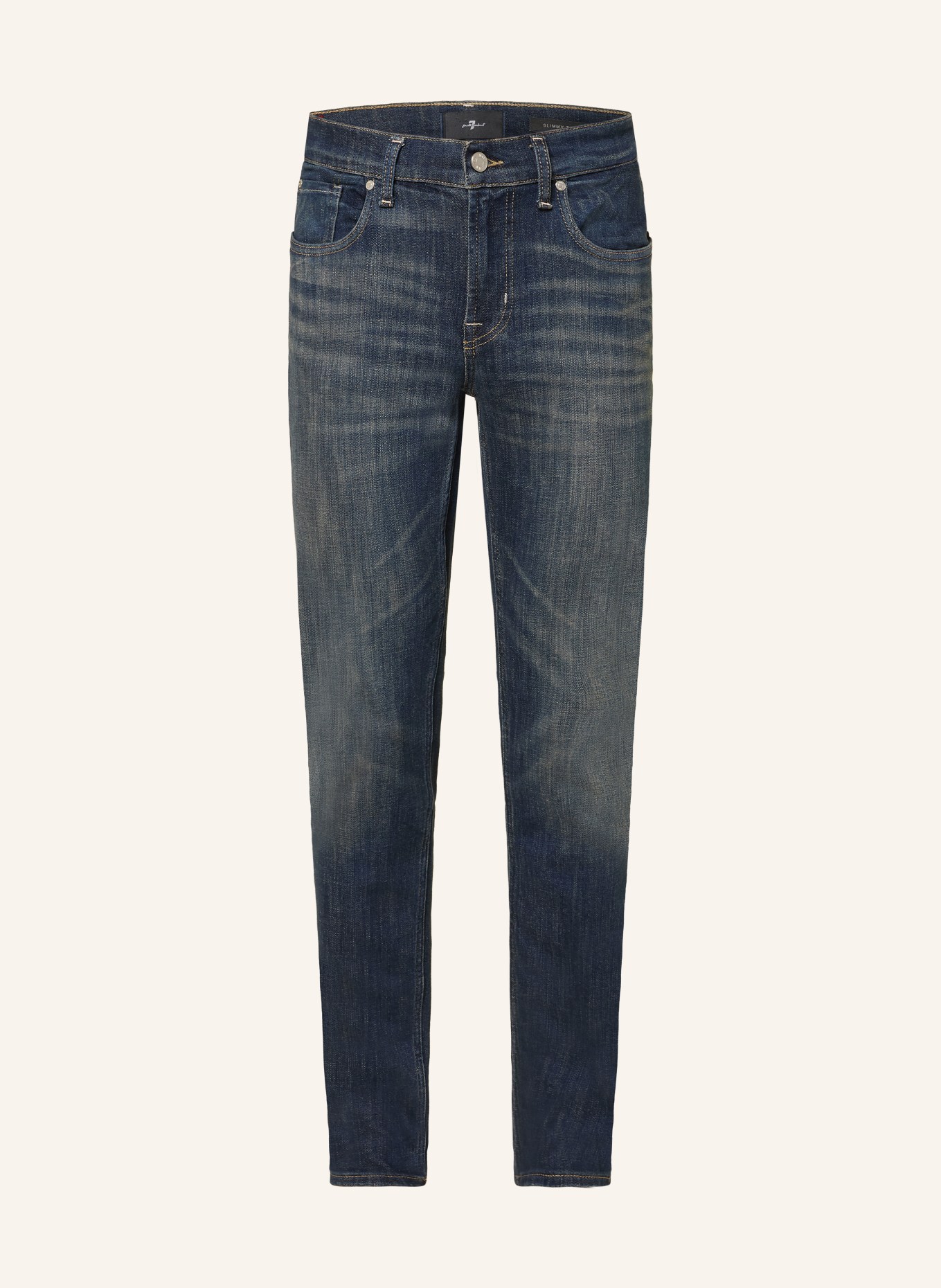 7 for all mankind SLIMMY TAPERED Skinny Fit Jeans: 3LR Dark Blue