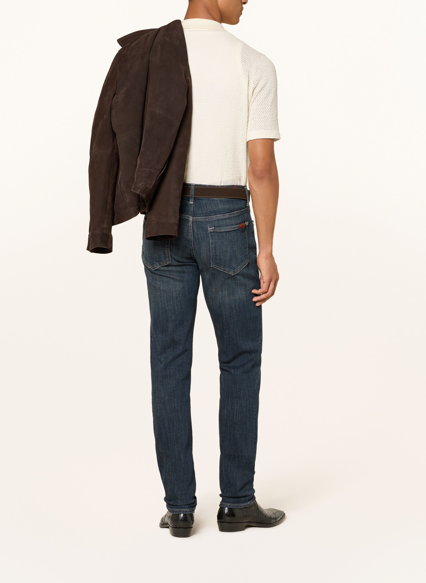 7 for all mankind SLIMMY TAPERED Skinny Fit Jeans: 3LR Dark Blue