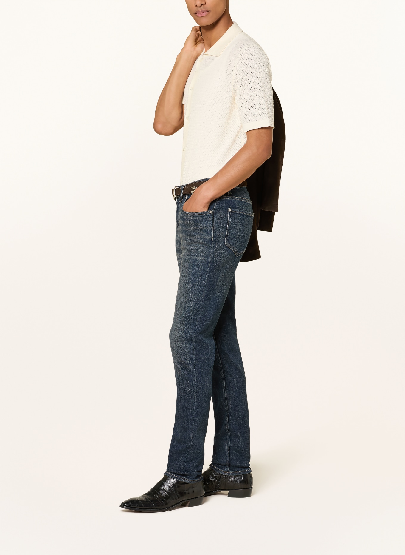 7 for all mankind SLIMMY TAPERED Skinny Fit Jeans: 3LR Dark Blue