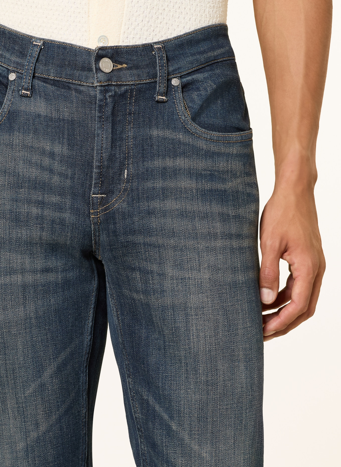 7 for all mankind SLIMMY TAPERED Skinny Fit Jeans: 3LR Dark Blue