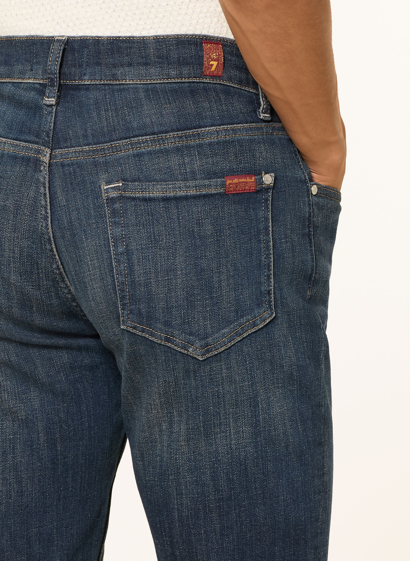 7 for all mankind SLIMMY TAPERED Skinny Fit Jeans: 3LR Dark Blue