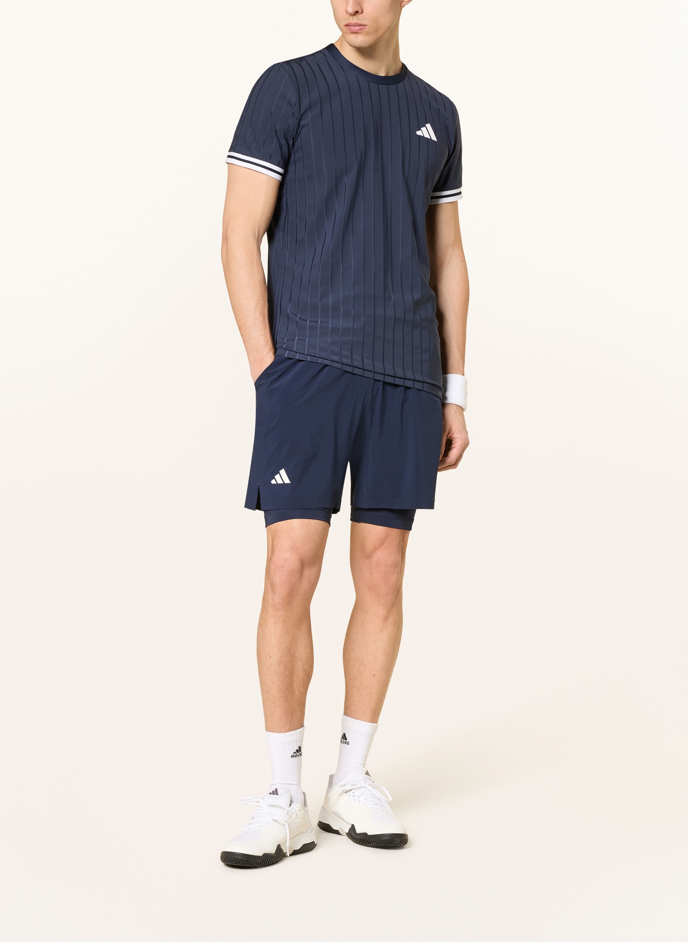 adidas Spodenki tenisowe 2 w 1 TENNIS CLIMACOOL: GRANATOWY
