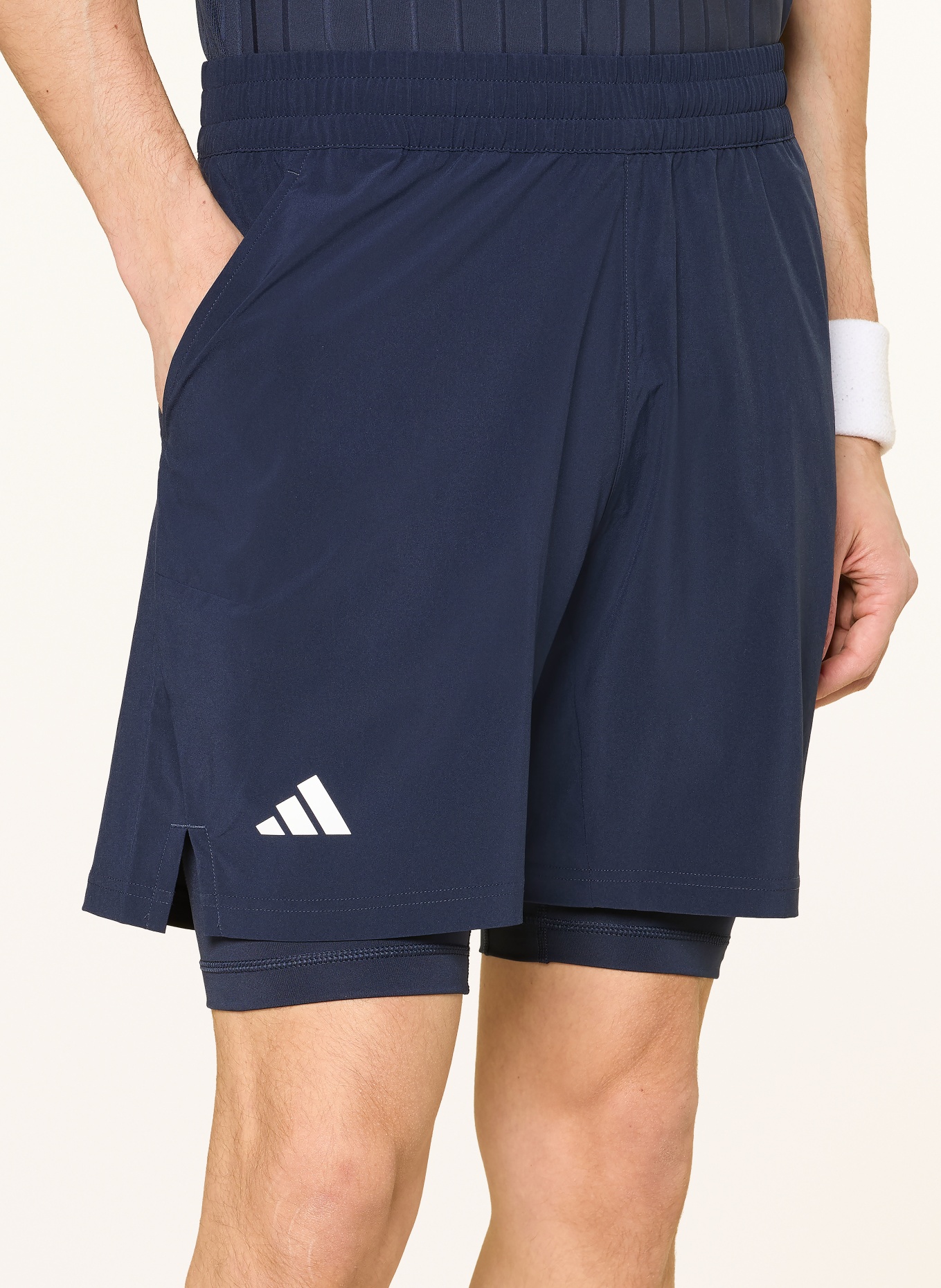 adidas Spodenki tenisowe 2 w 1 TENNIS CLIMACOOL: GRANATOWY