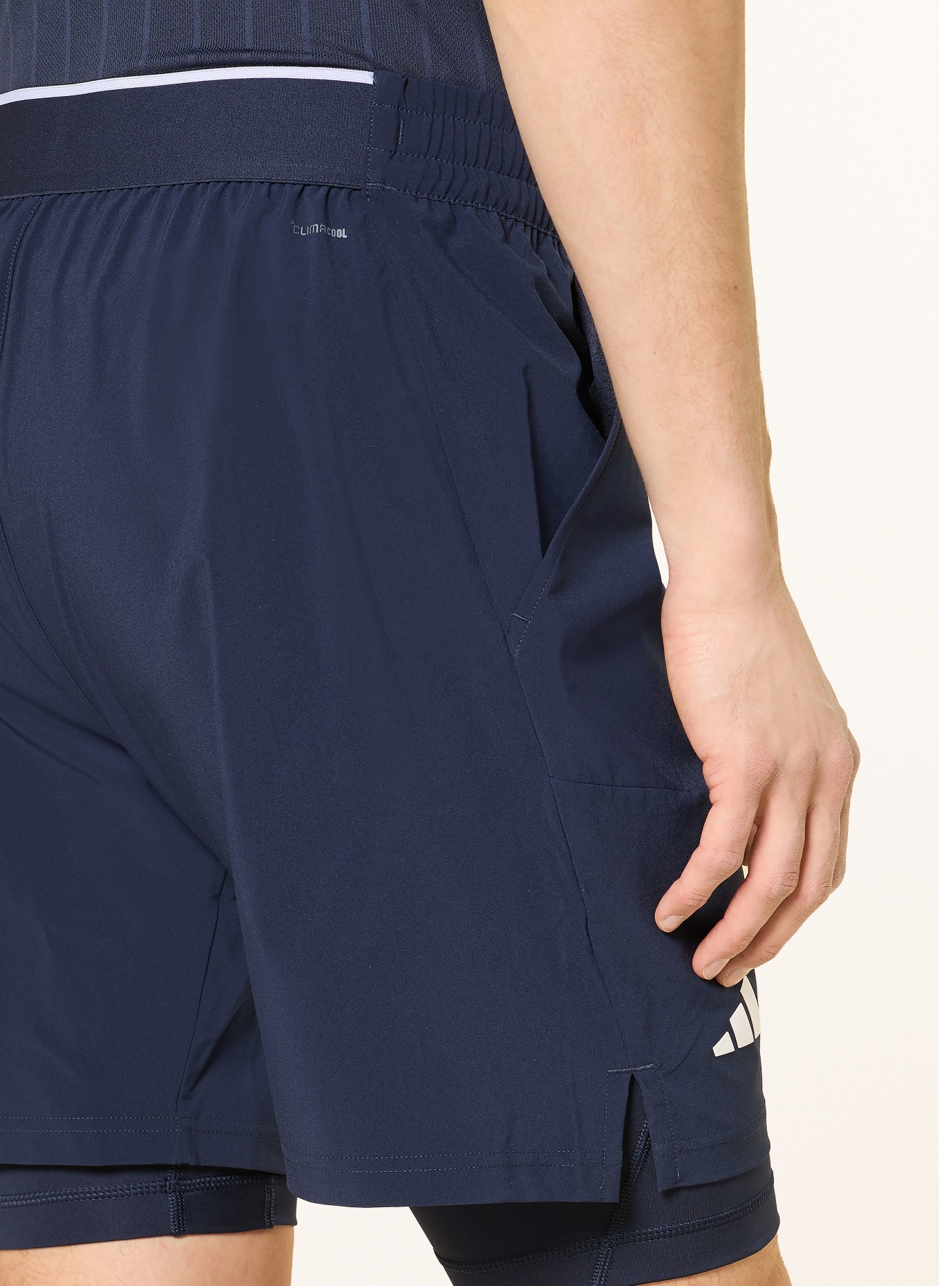 adidas Spodenki tenisowe 2 w 1 TENNIS CLIMACOOL: GRANATOWY