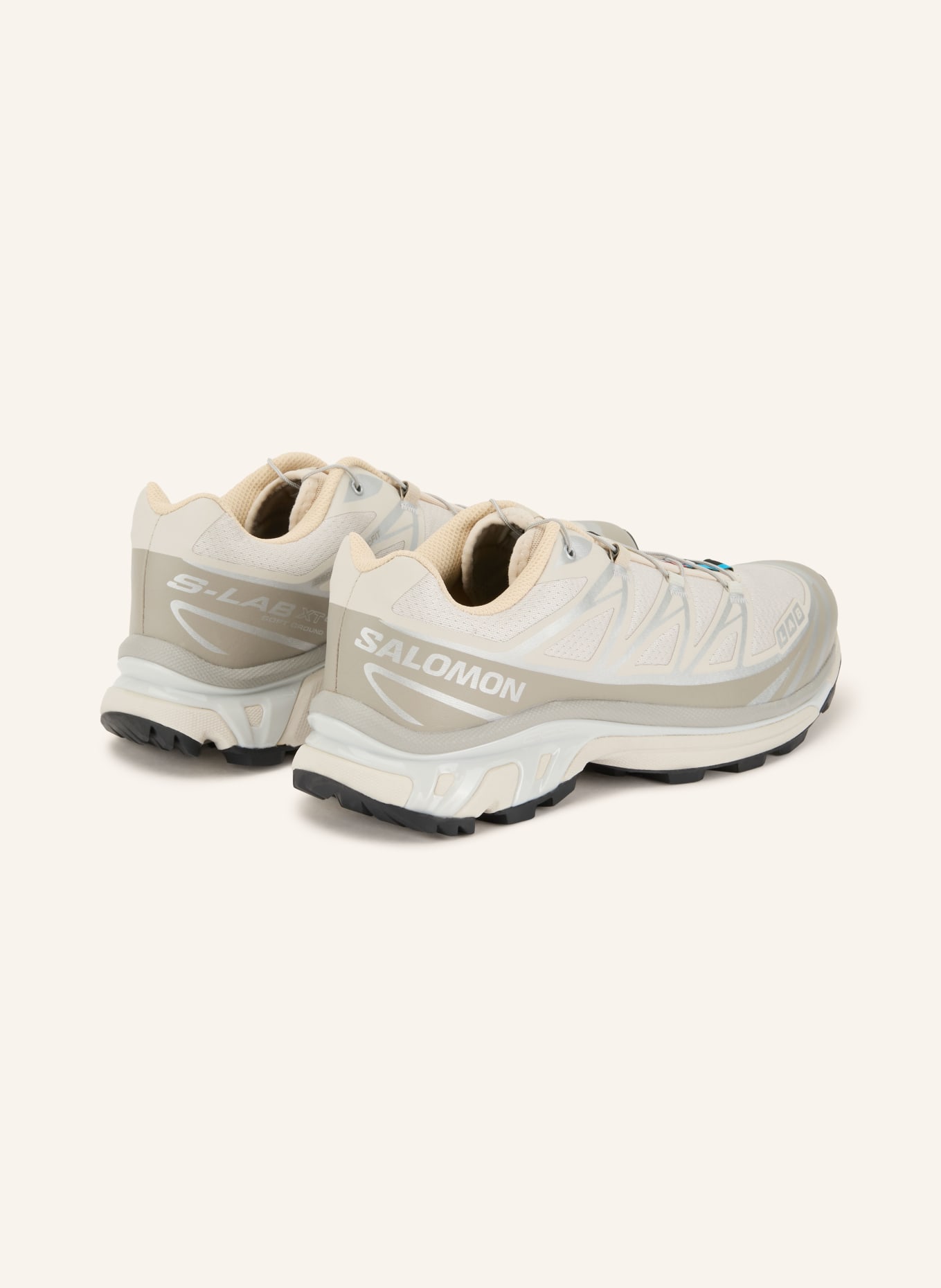 SALOMON Sneaker XT-6: BEIGE / SILBER