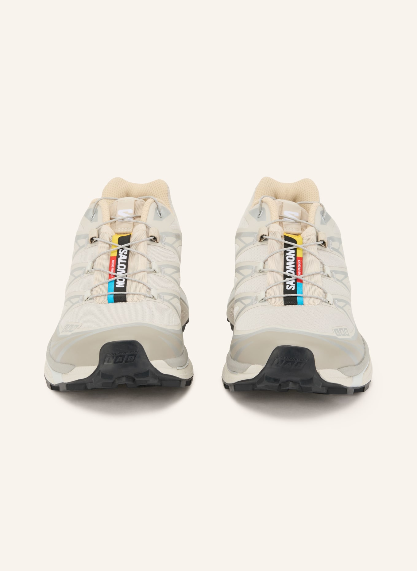 SALOMON Sneaker XT-6: BEIGE / SILBER