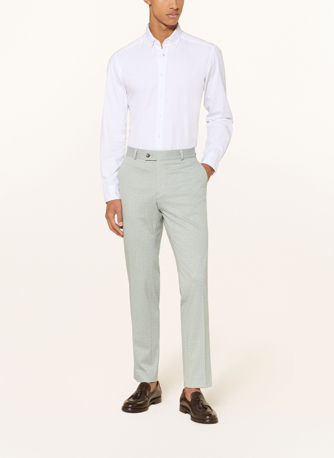 CG - CLUB of GENTS Suit pants CG PACO Slim Fit: 51 hellgrün