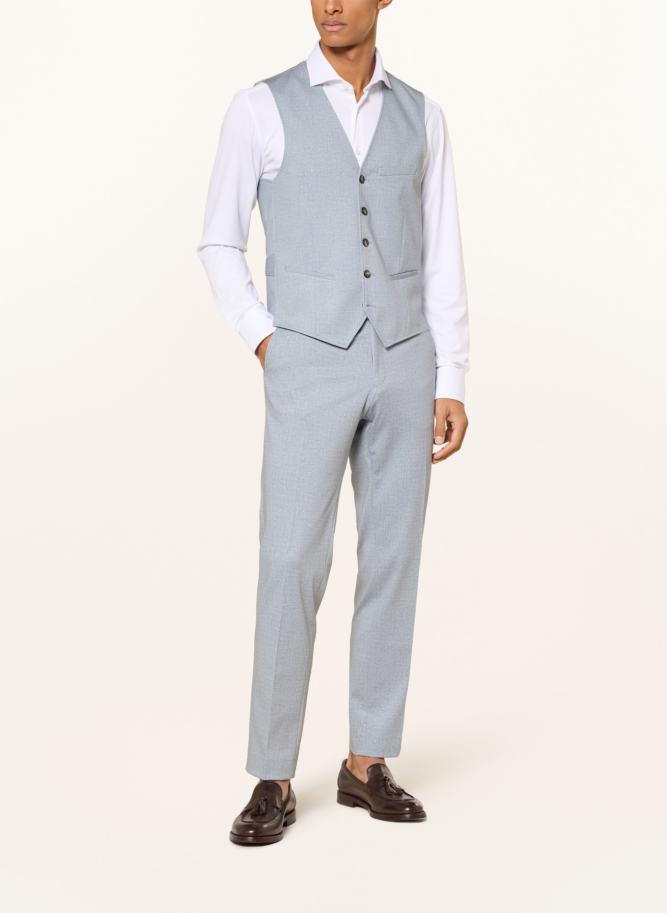 CG - CLUB of GENTS Suit pants CG PACO Slim Fit: 61 HELLBLAU