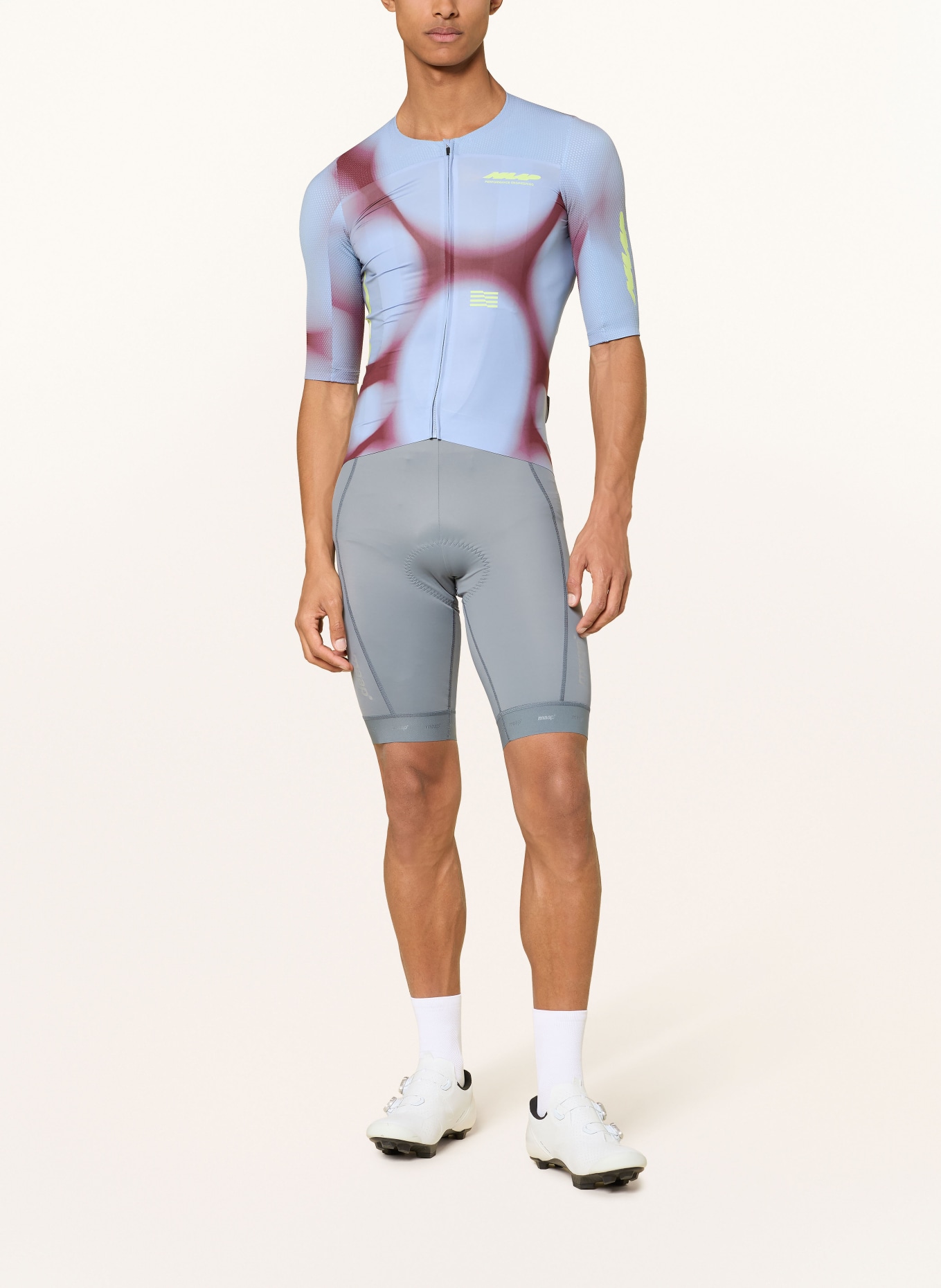 MAAP Fietsshirt VOID PRO RACE: LICHTBLAUW / FUCHSIA