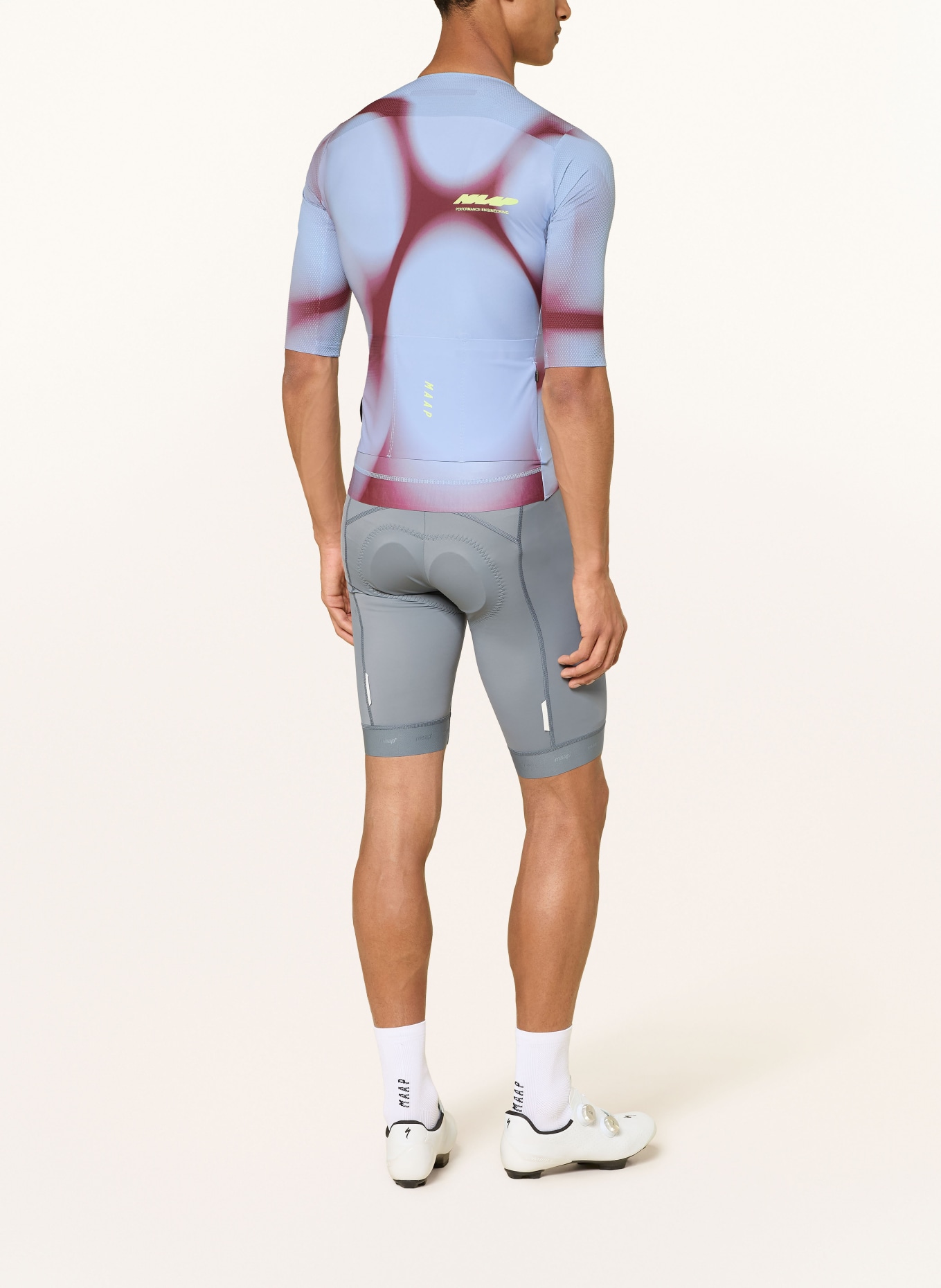MAAP Fietsshirt VOID PRO RACE: LICHTBLAUW / FUCHSIA